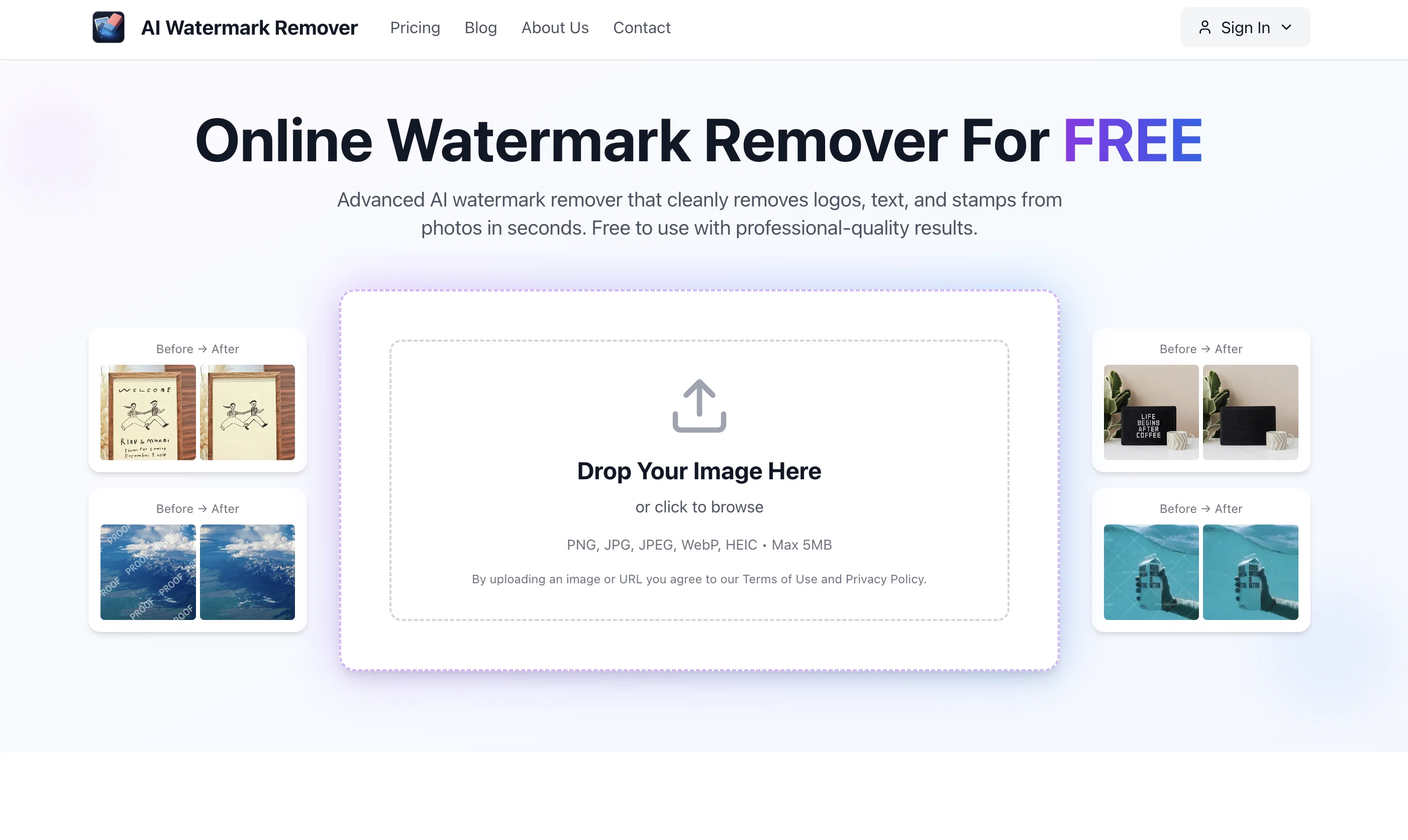 AI Watermark Remover screenshot