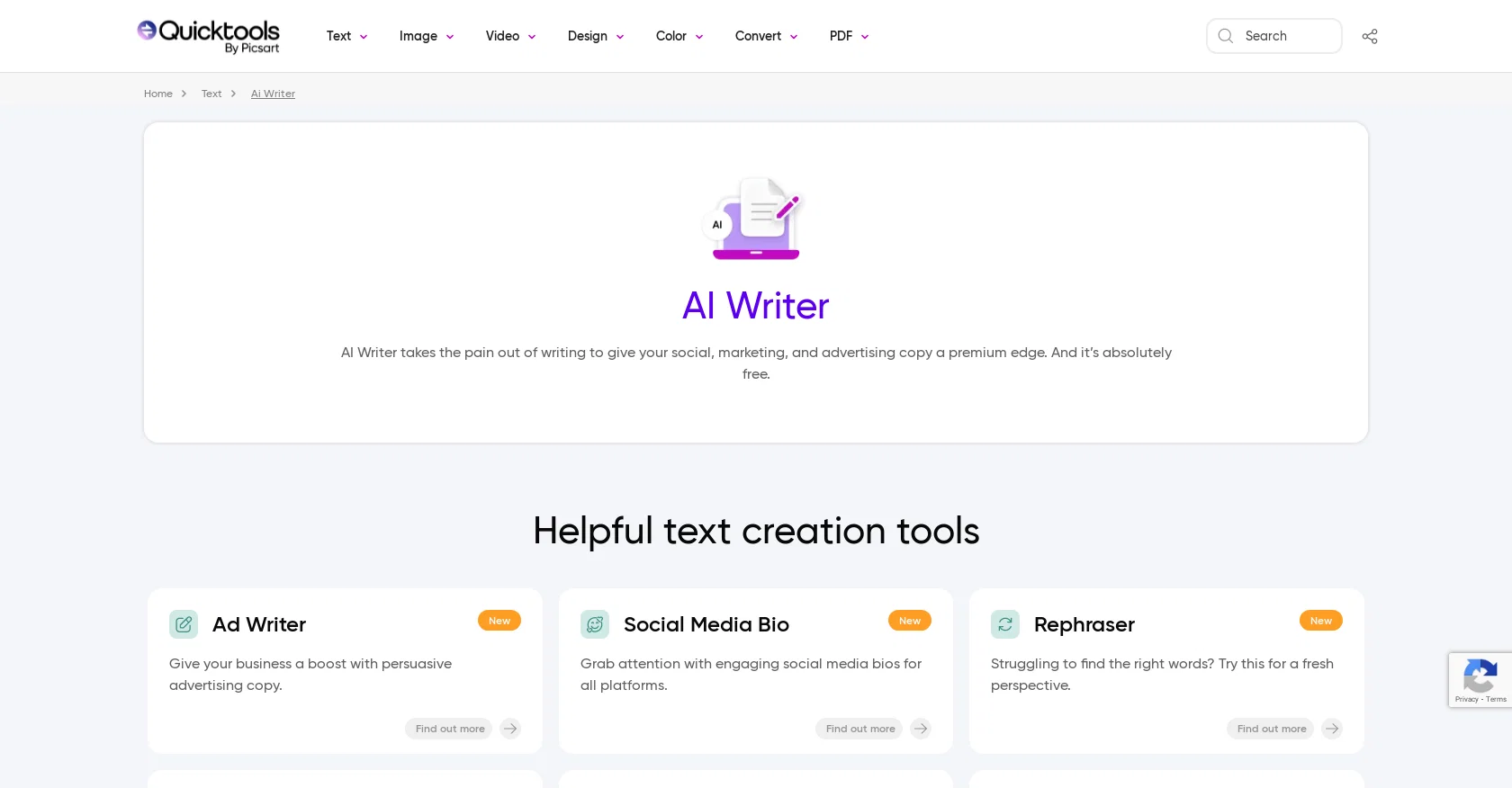 AI Writer by Picsart screenshot