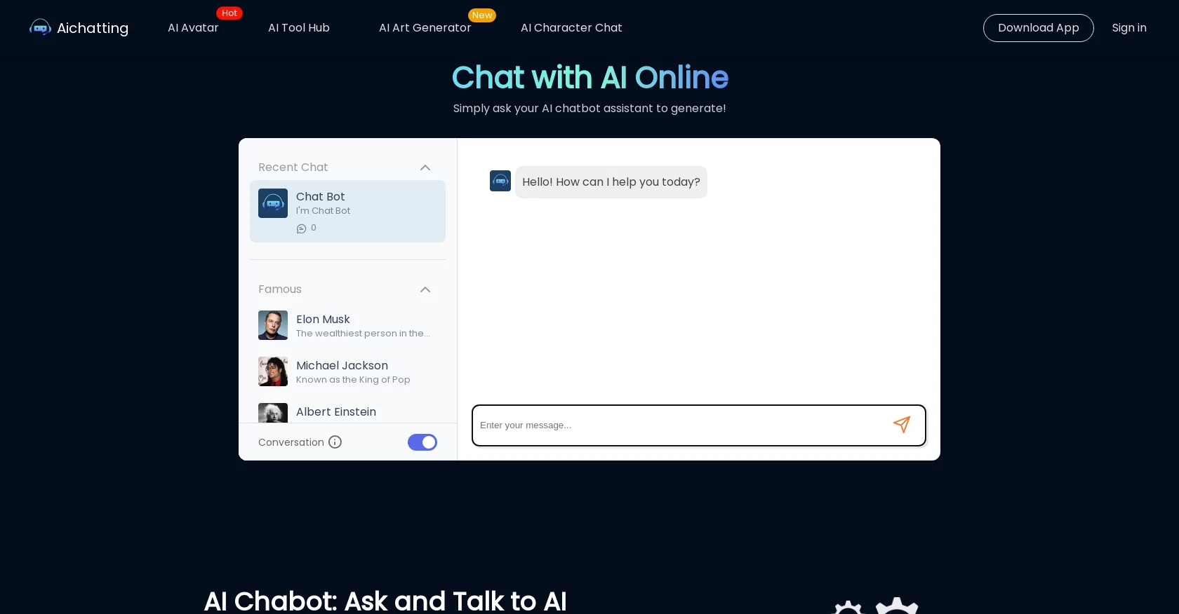 AIChatting screenshot