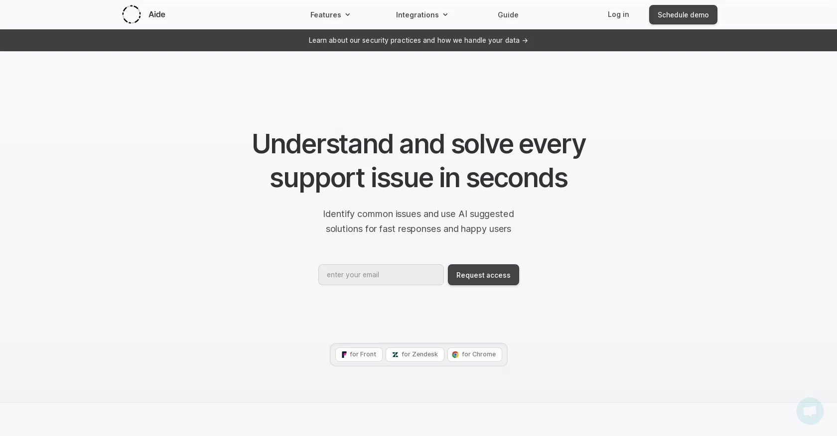 Aide screenshot
