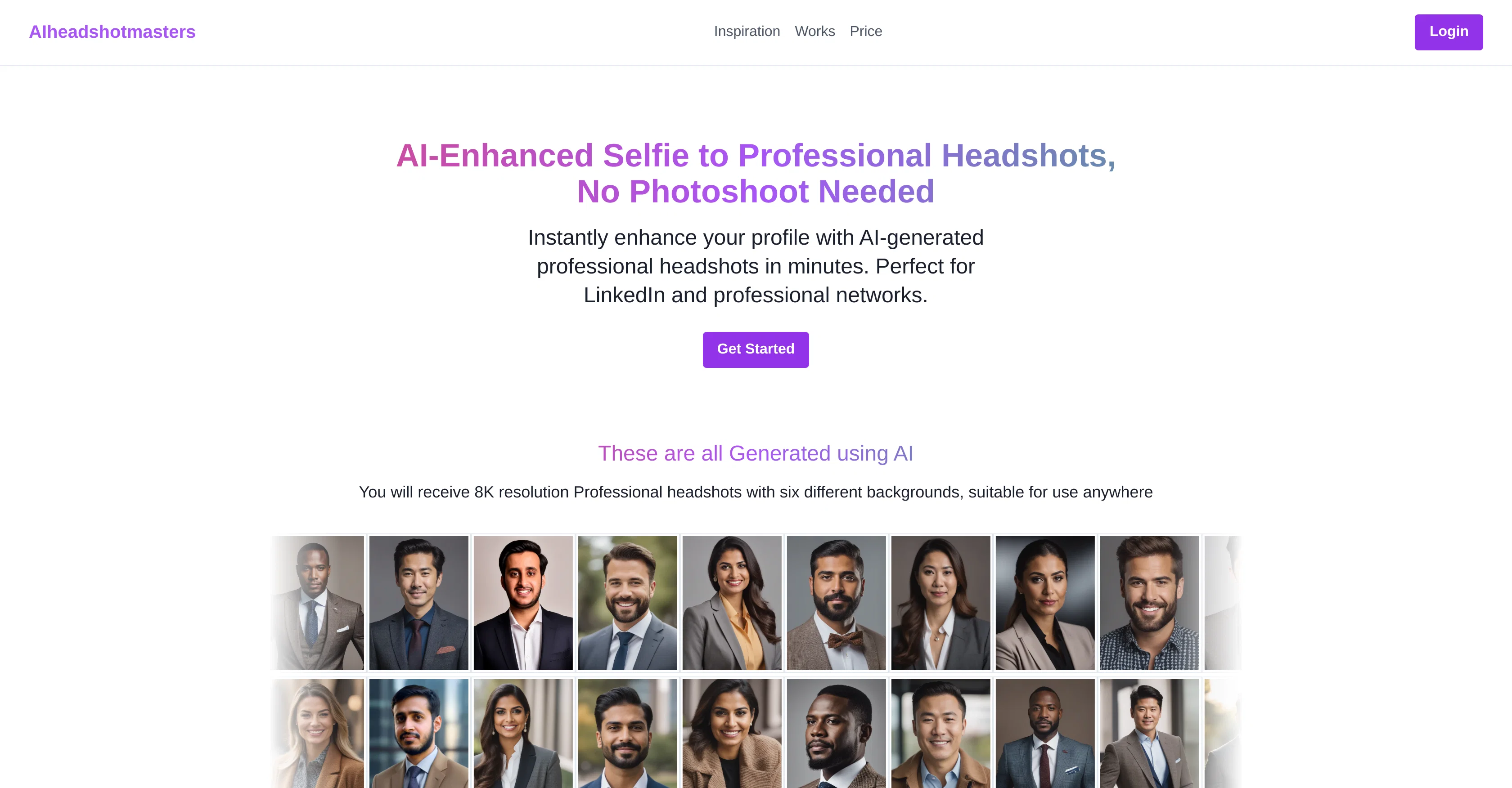 AIHeadshotMasters screenshot