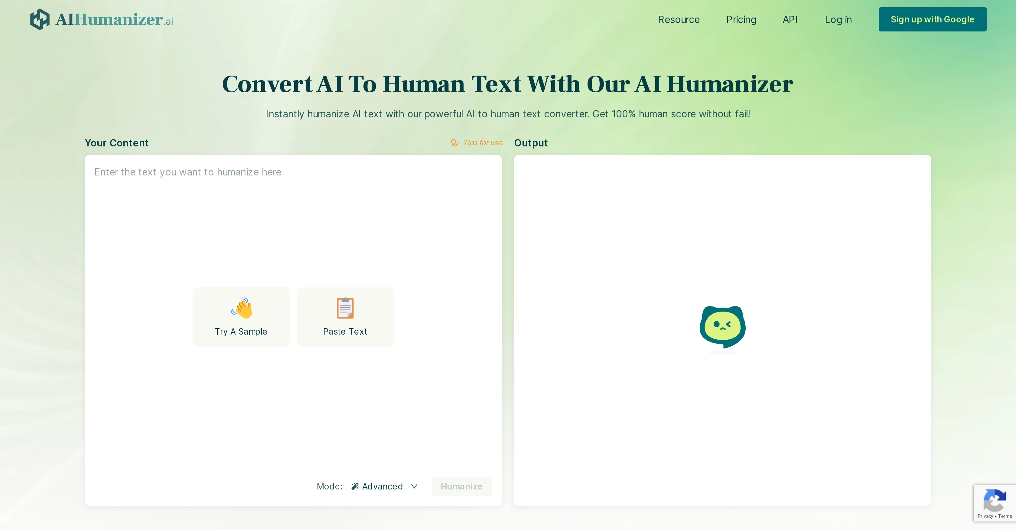 AIHumanizer.ai screenshot