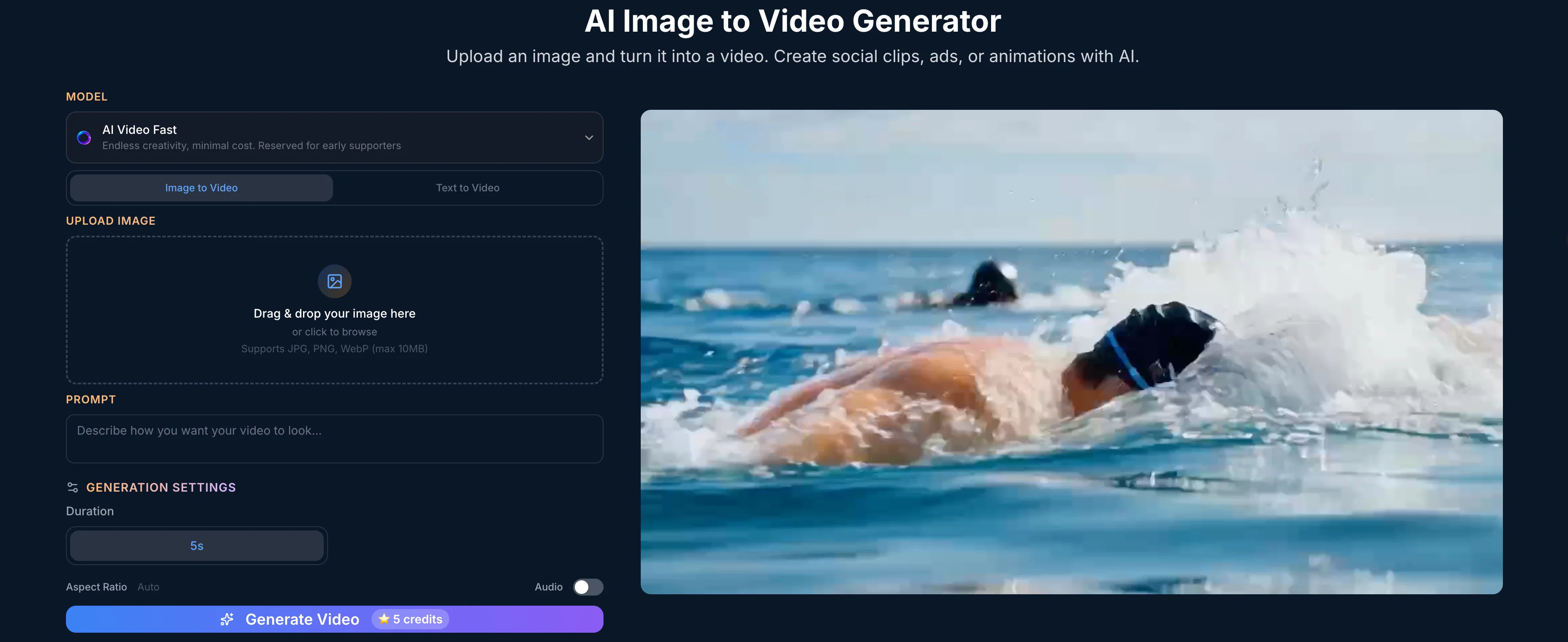AI Image to Video screenshot