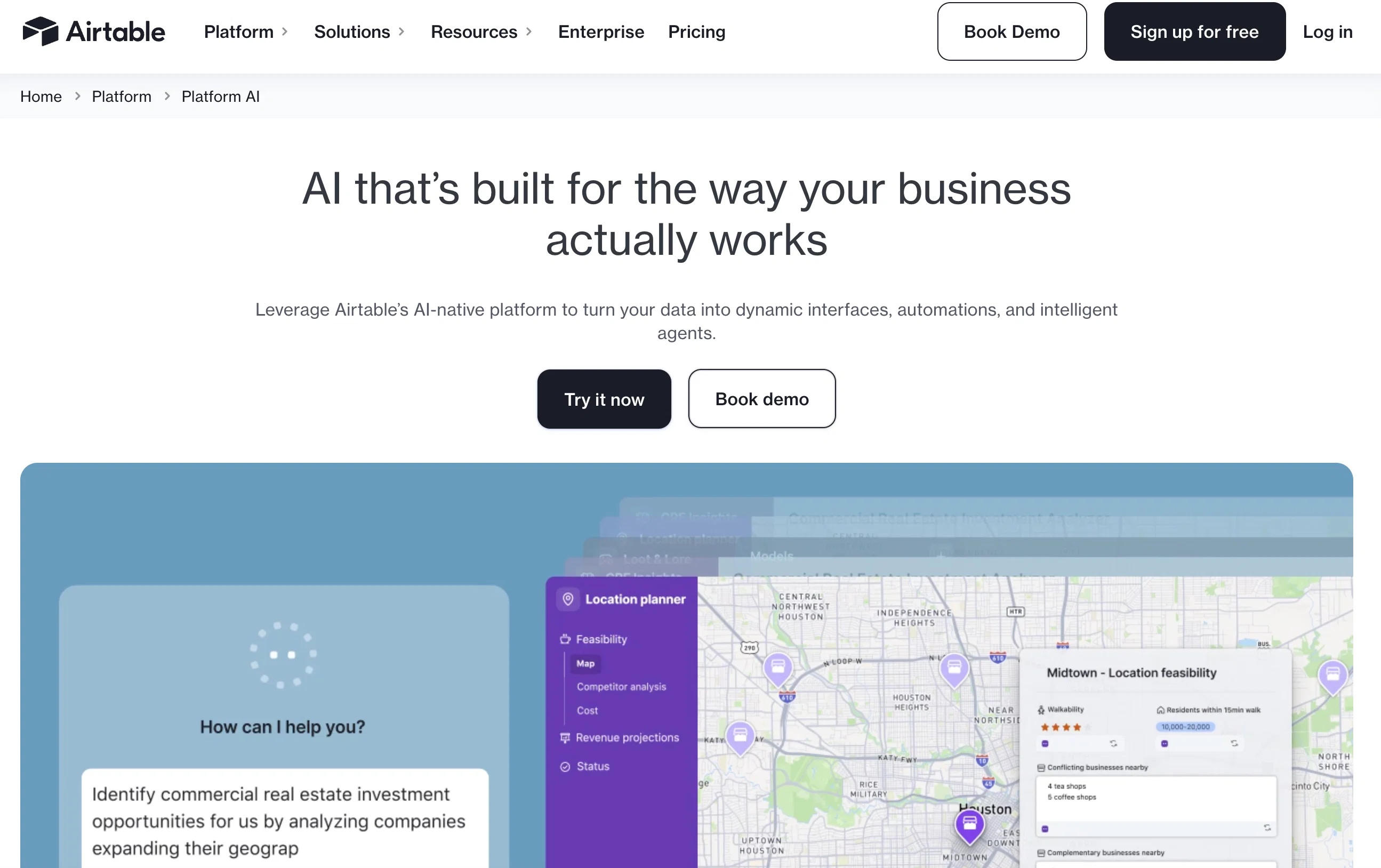 Airtable AI screenshot