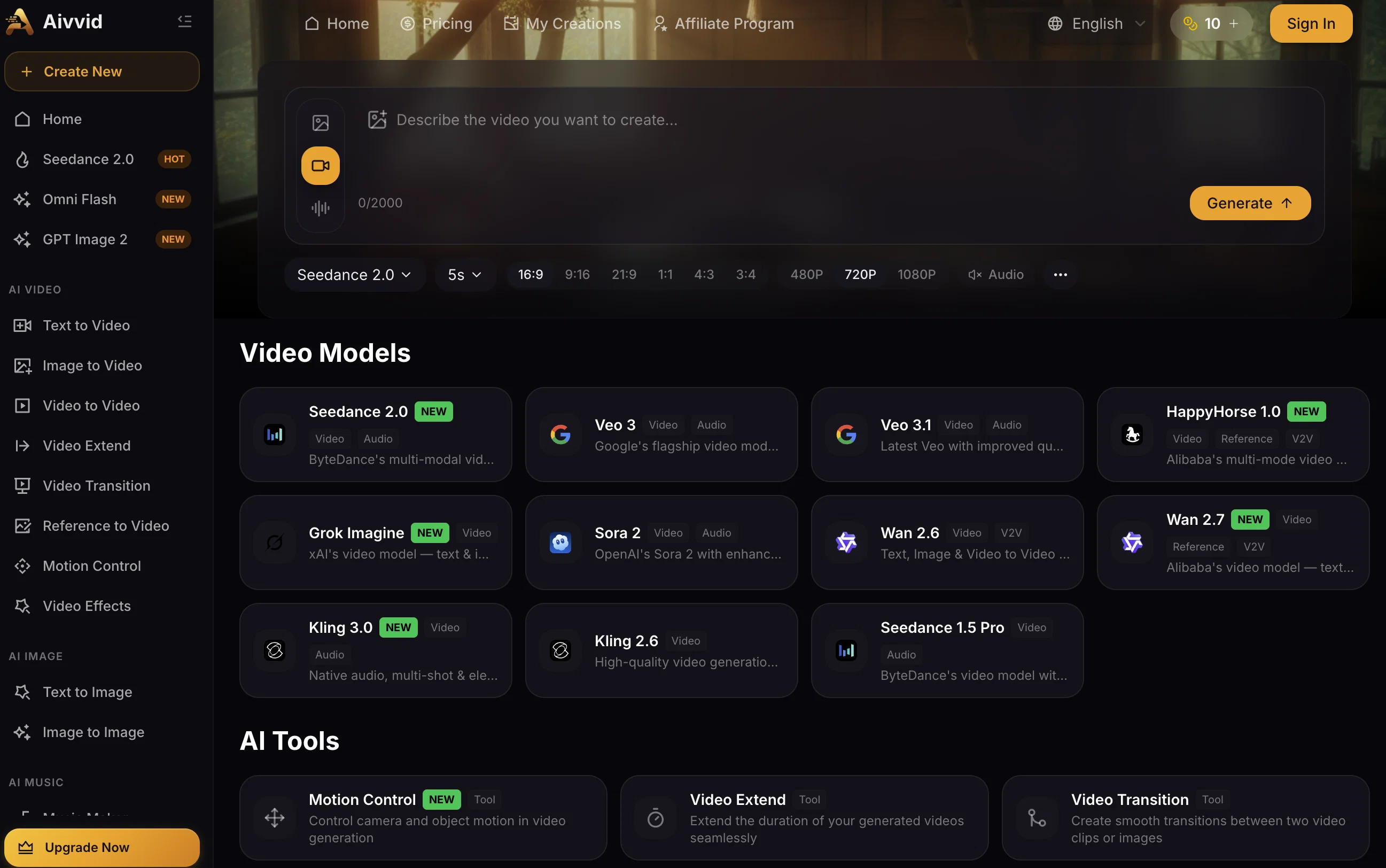Aivvid AI screenshot