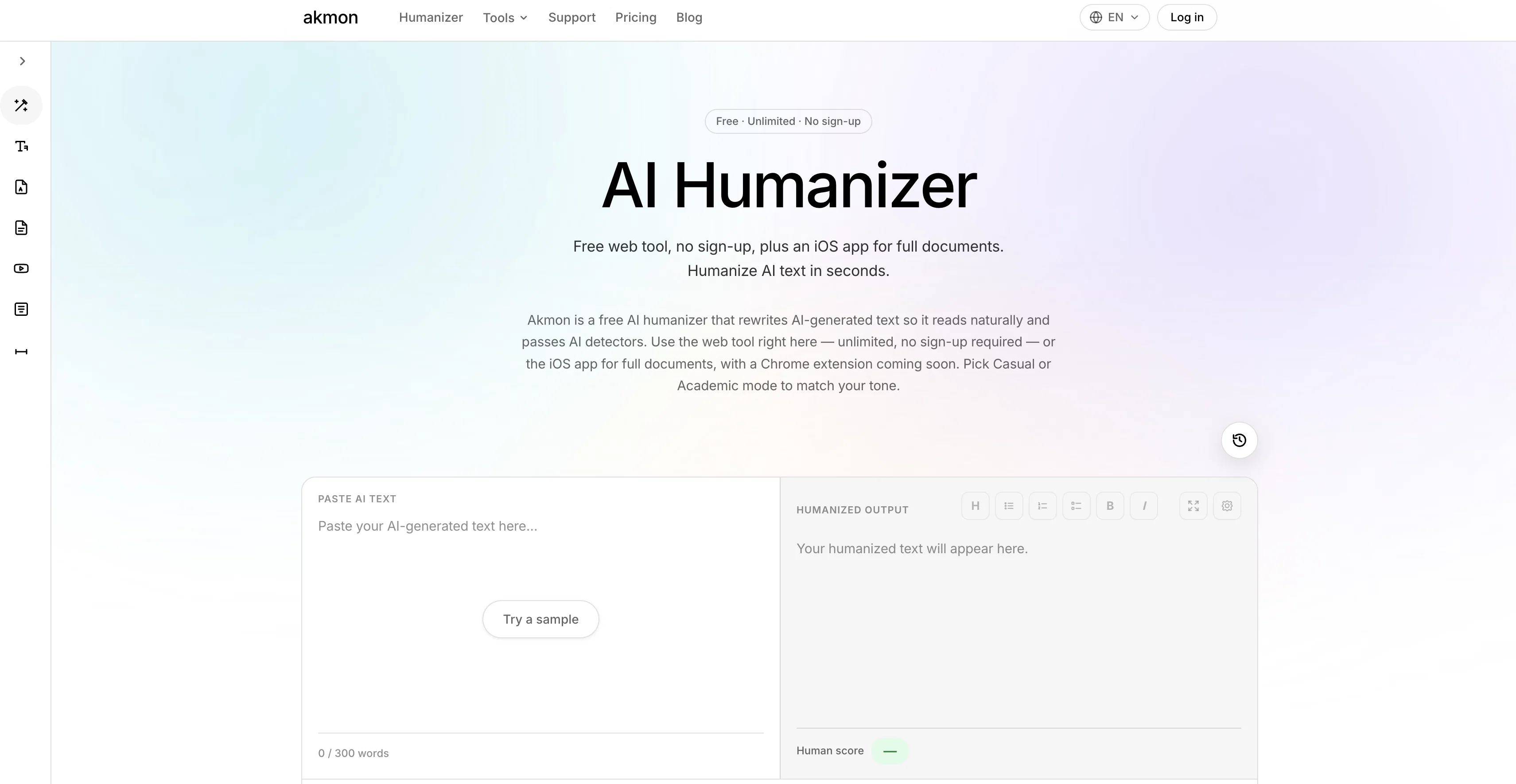 Akmon screenshot