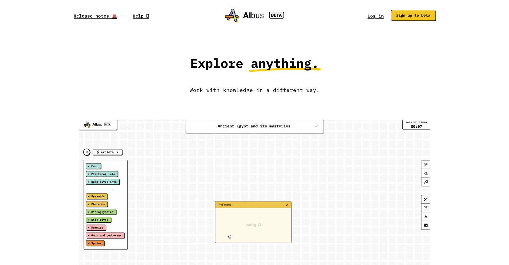 Albus.org screenshot