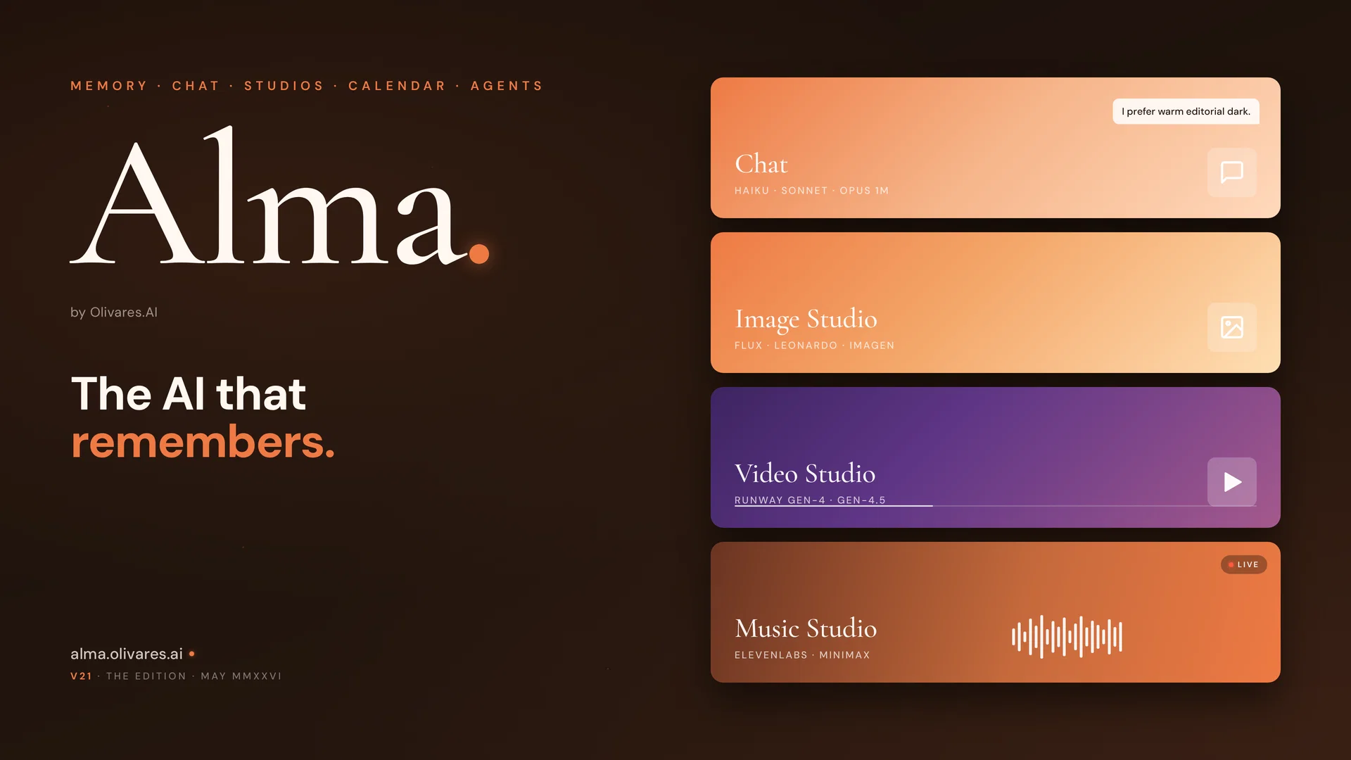 Alma by Olivares.AIv21 screenshot