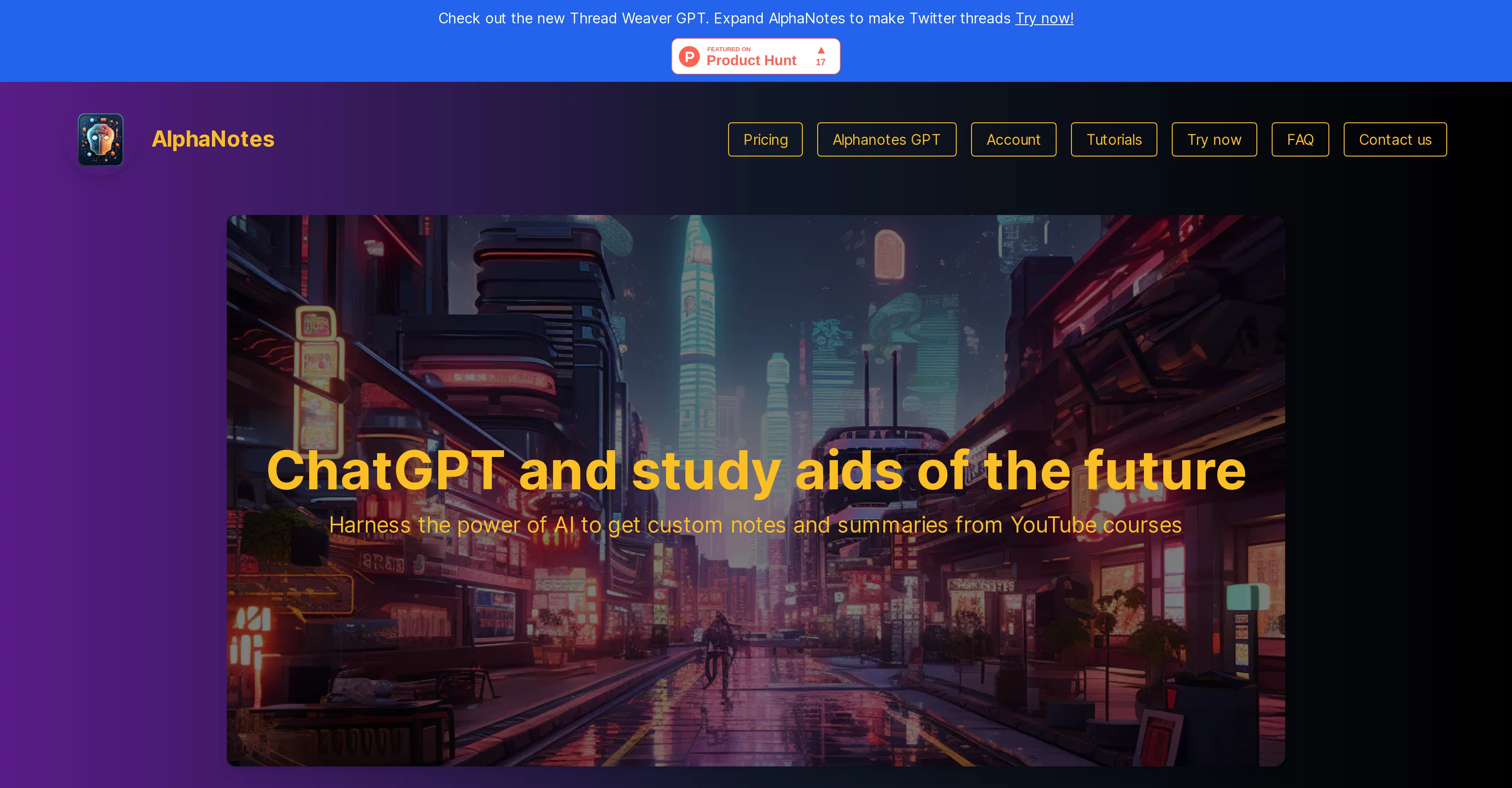 AlphaNotes screenshot