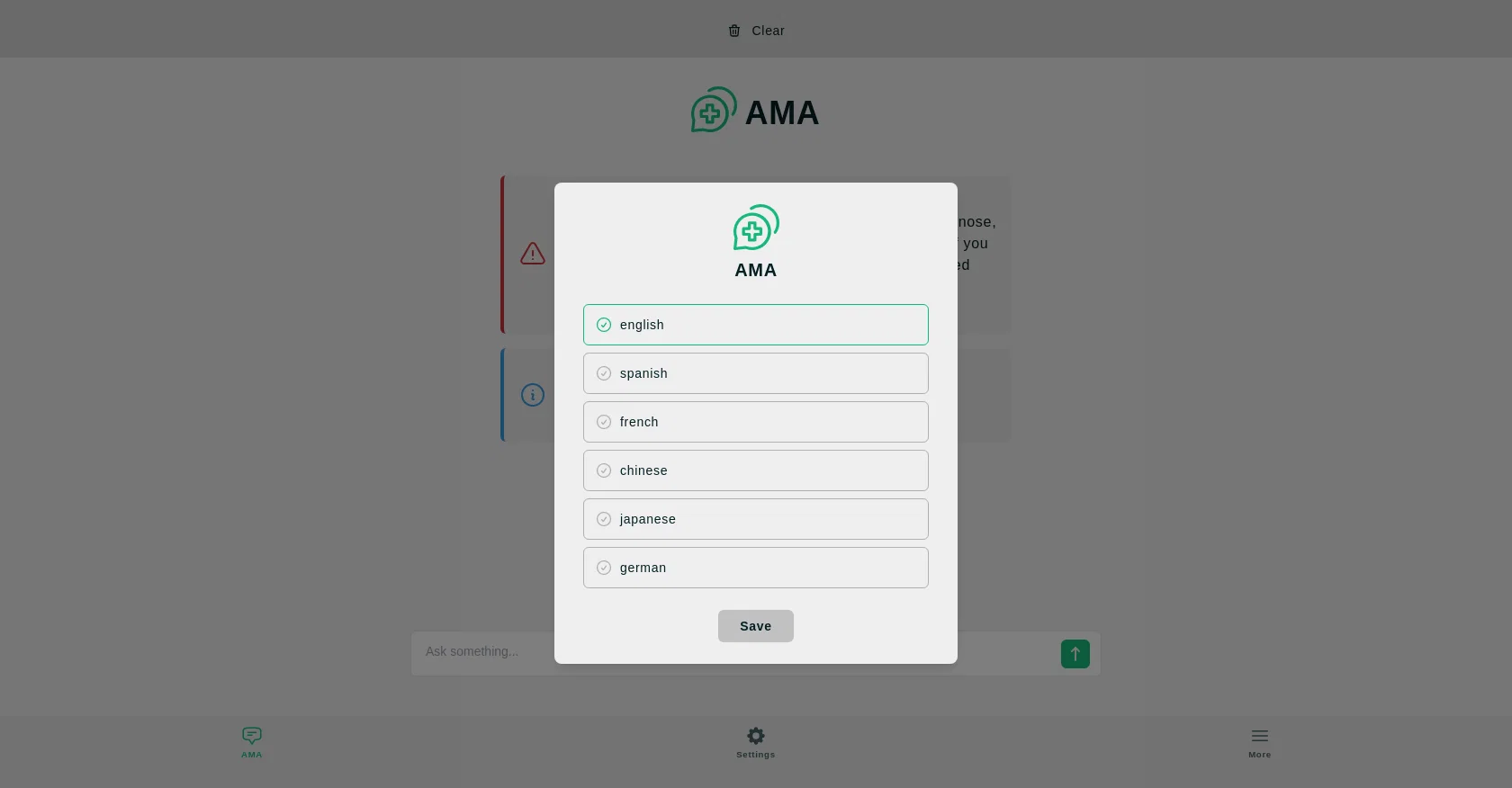 AMA screenshot