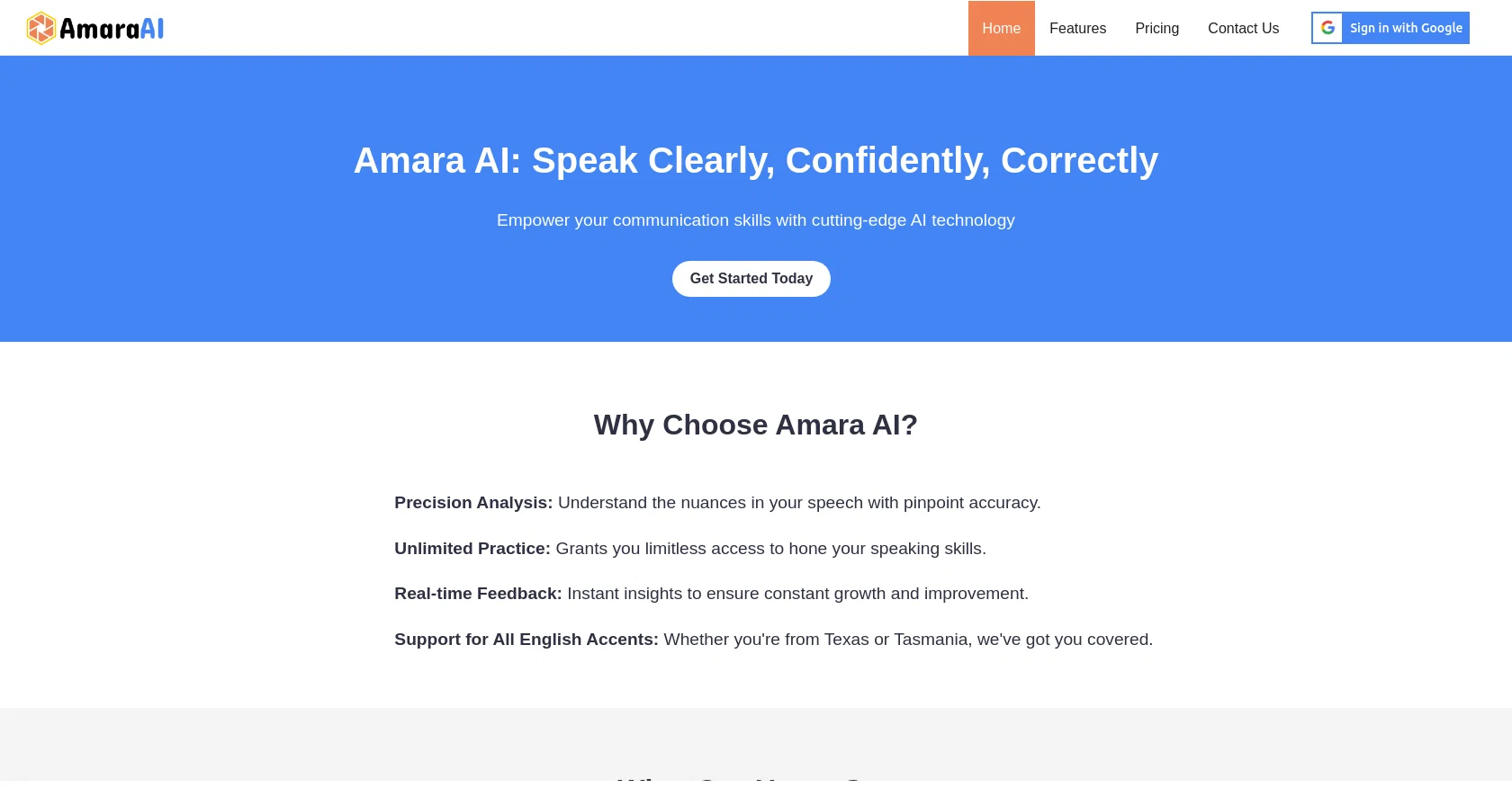 Amara screenshot