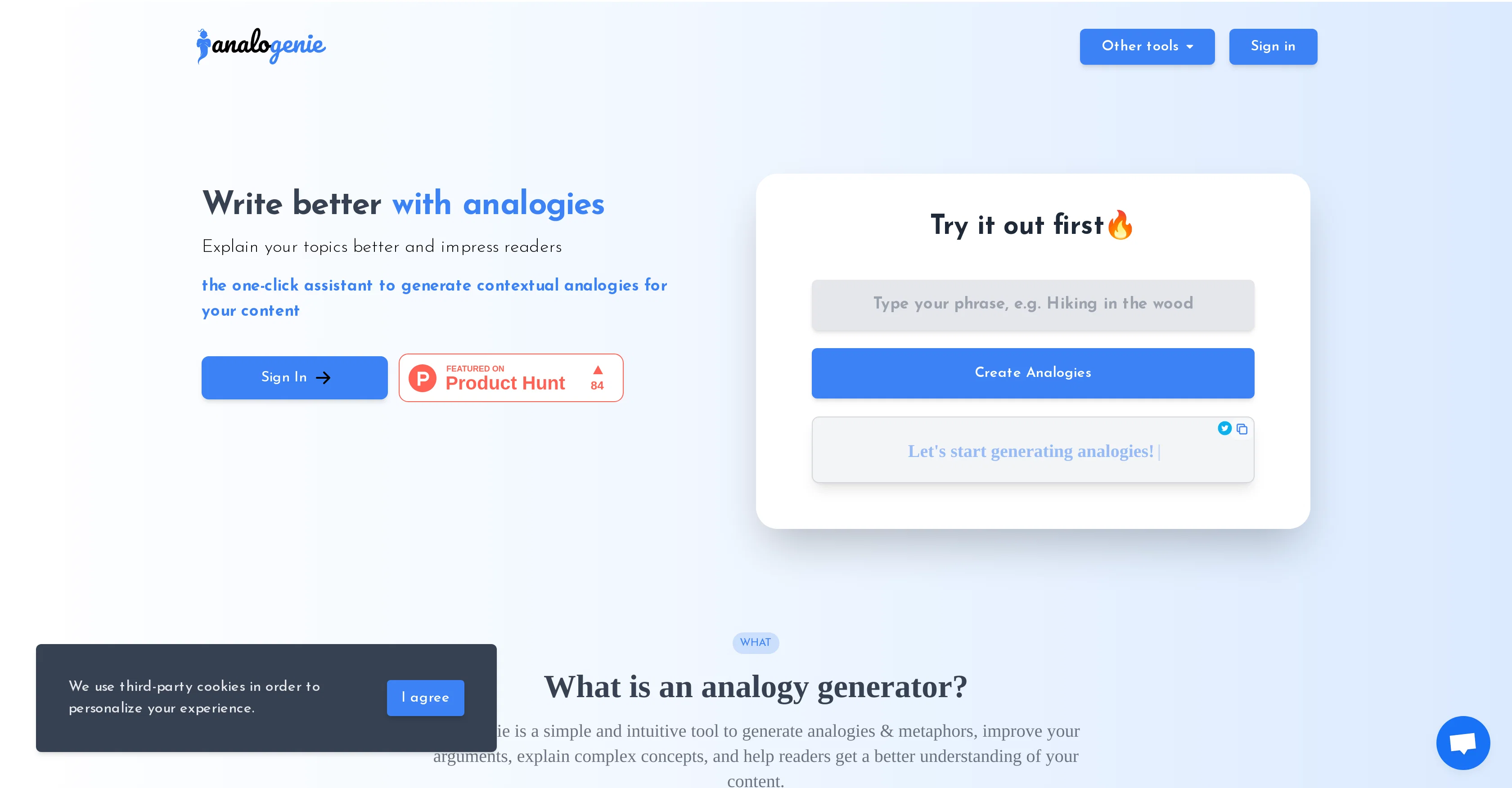 Analogenie screenshot