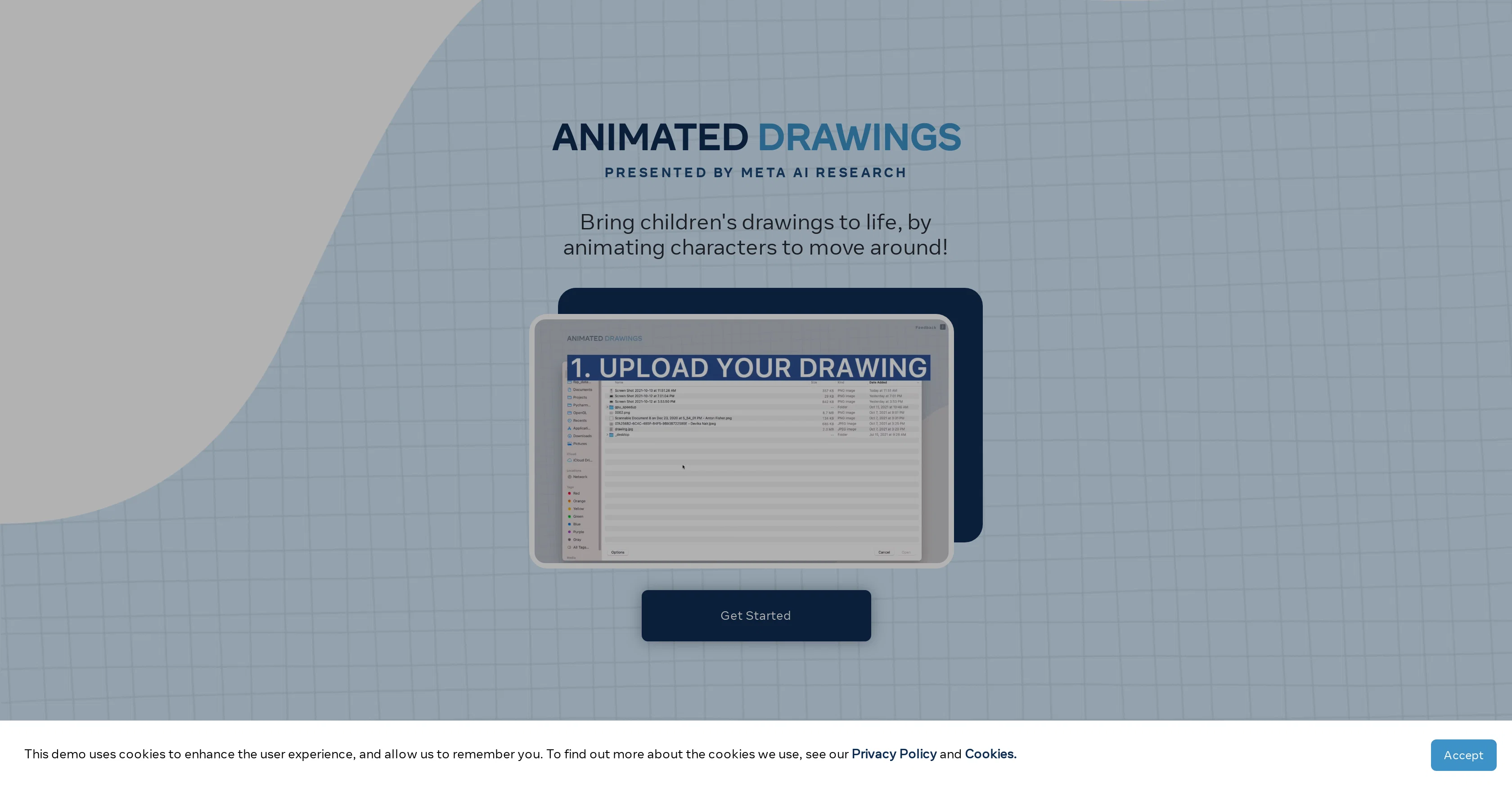 AnimatedDrawings by Meta screenshot
