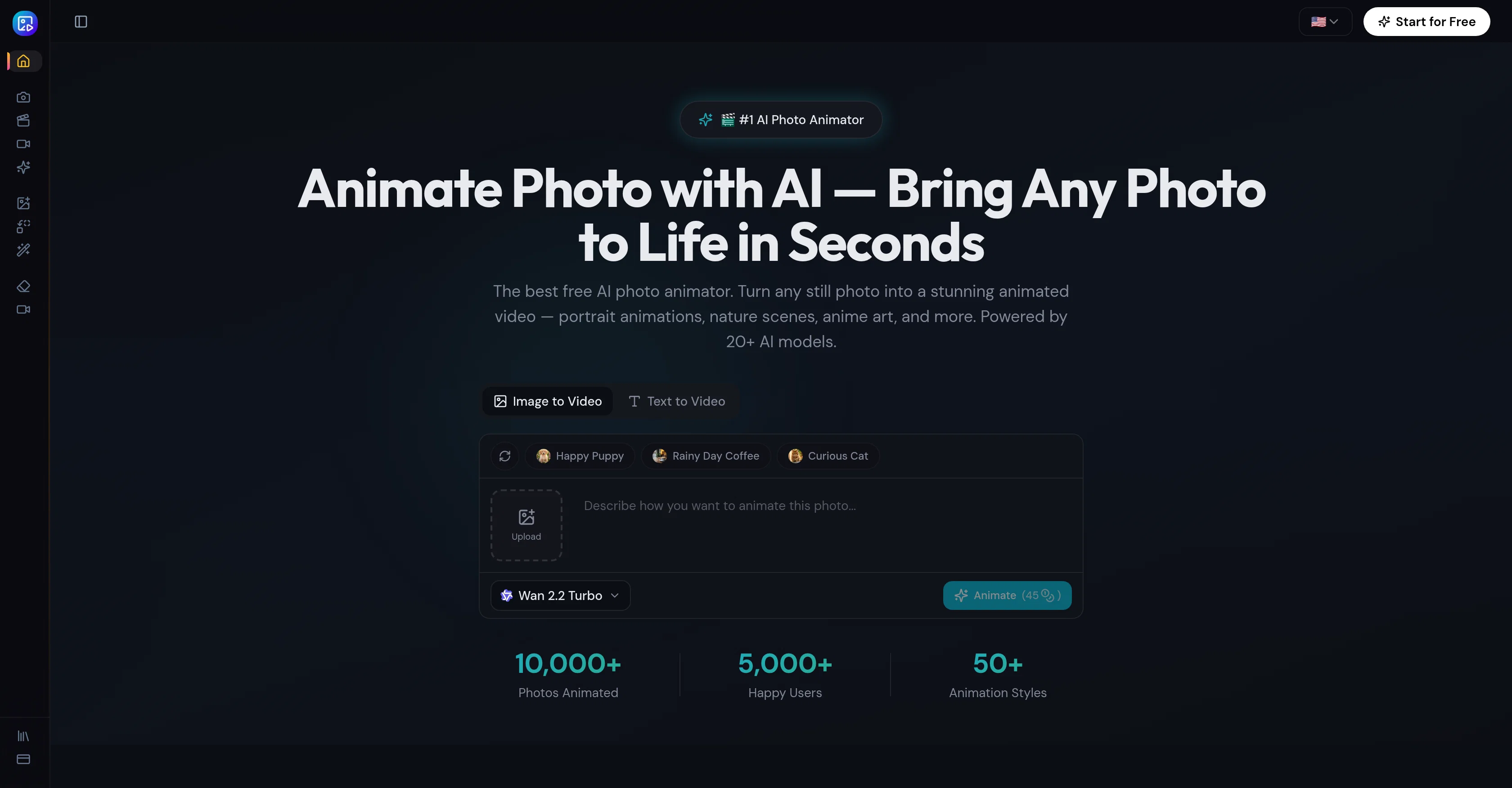 AnimatePhoto.io screenshot