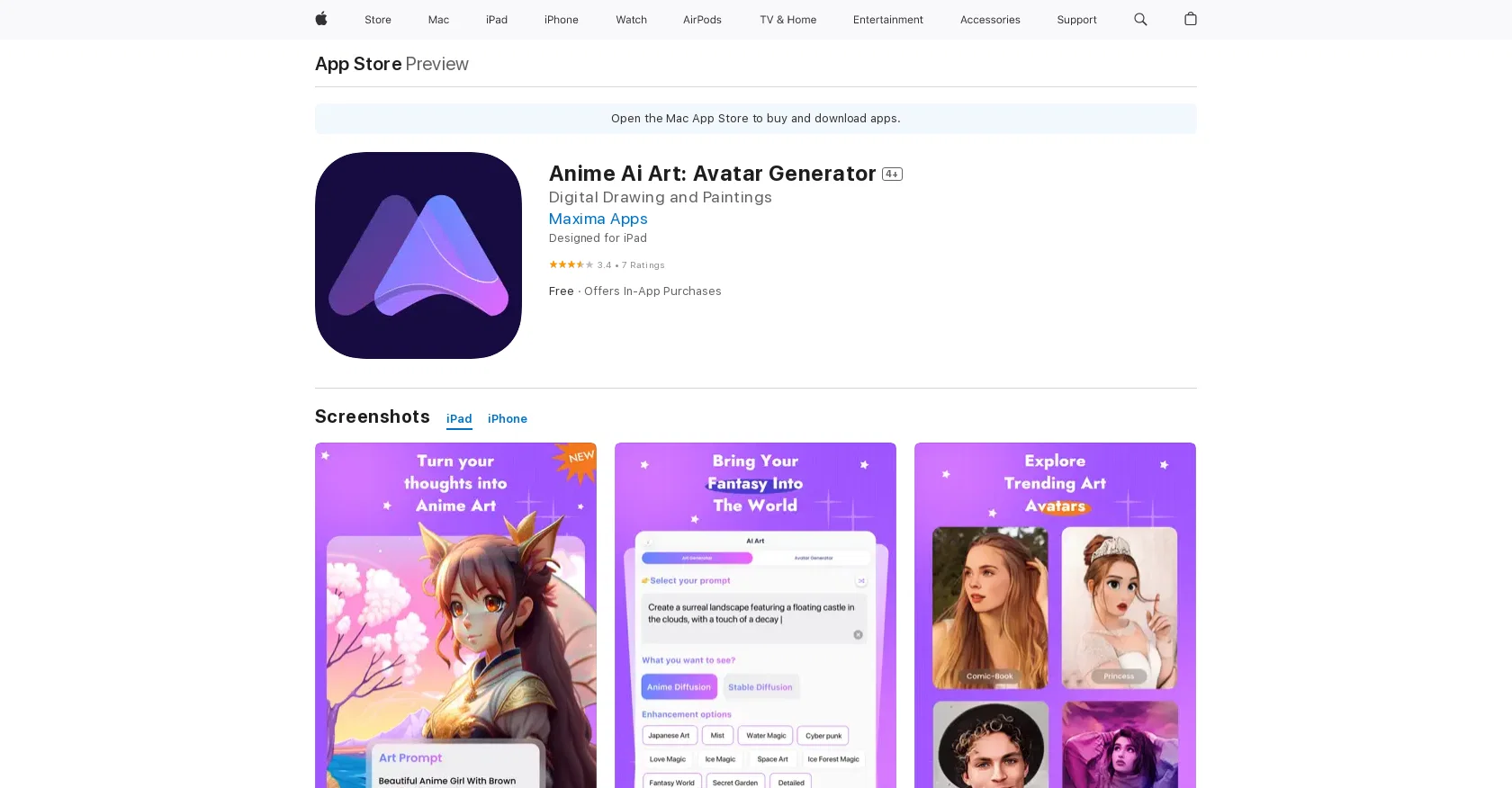 Anime AI Art screenshot