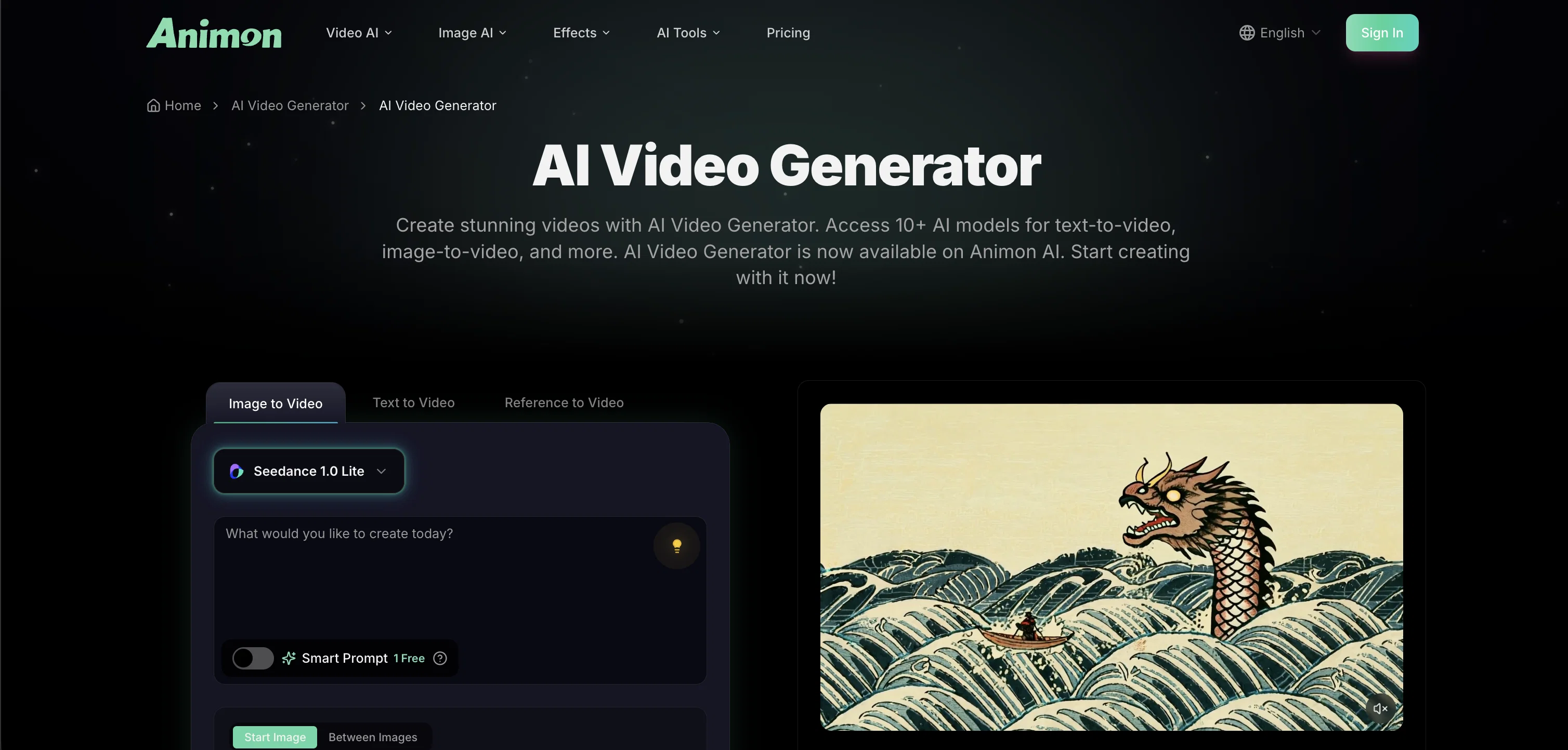 Animon - AI Video Generator screenshot