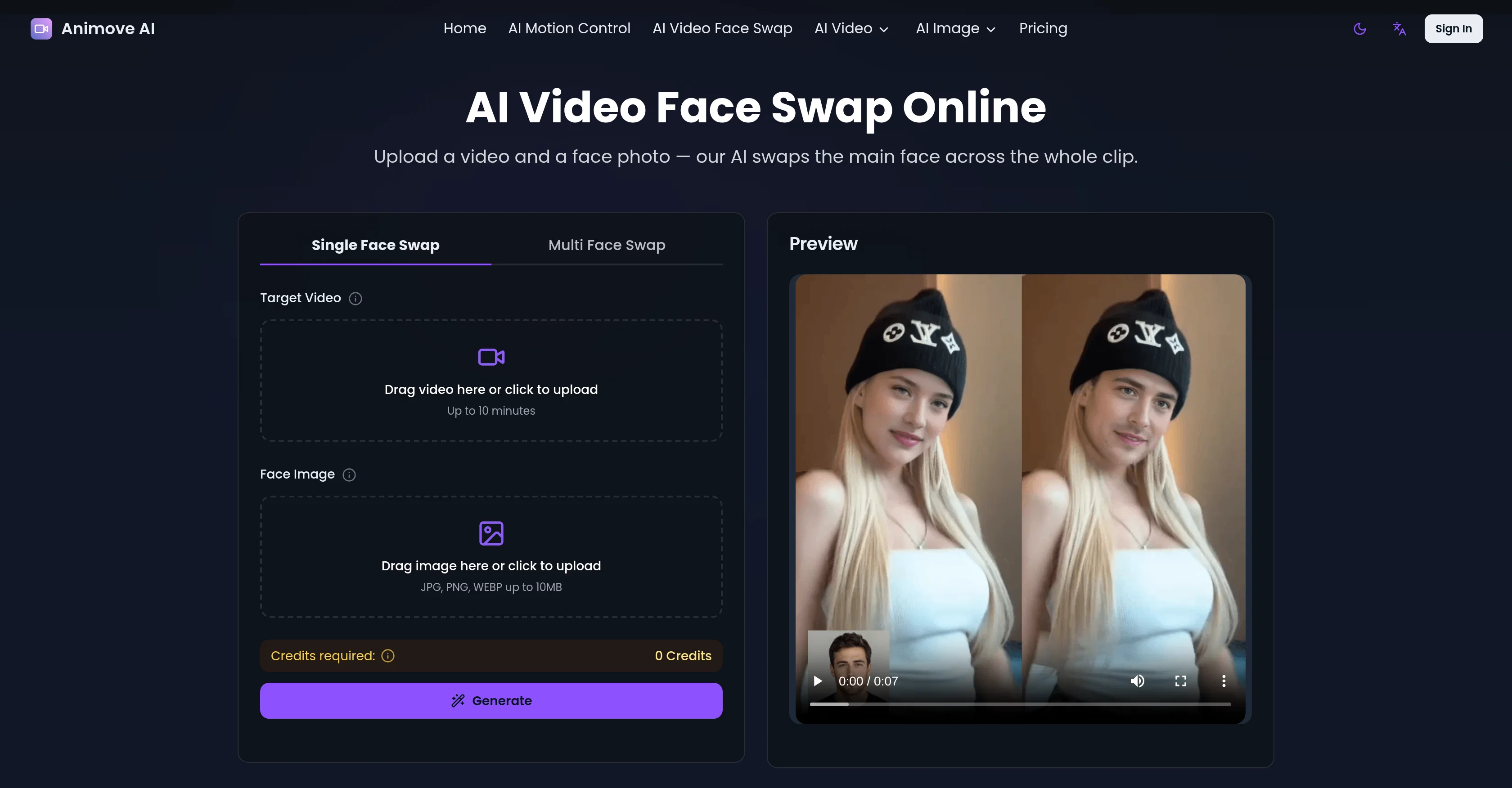 Animove AI screenshot