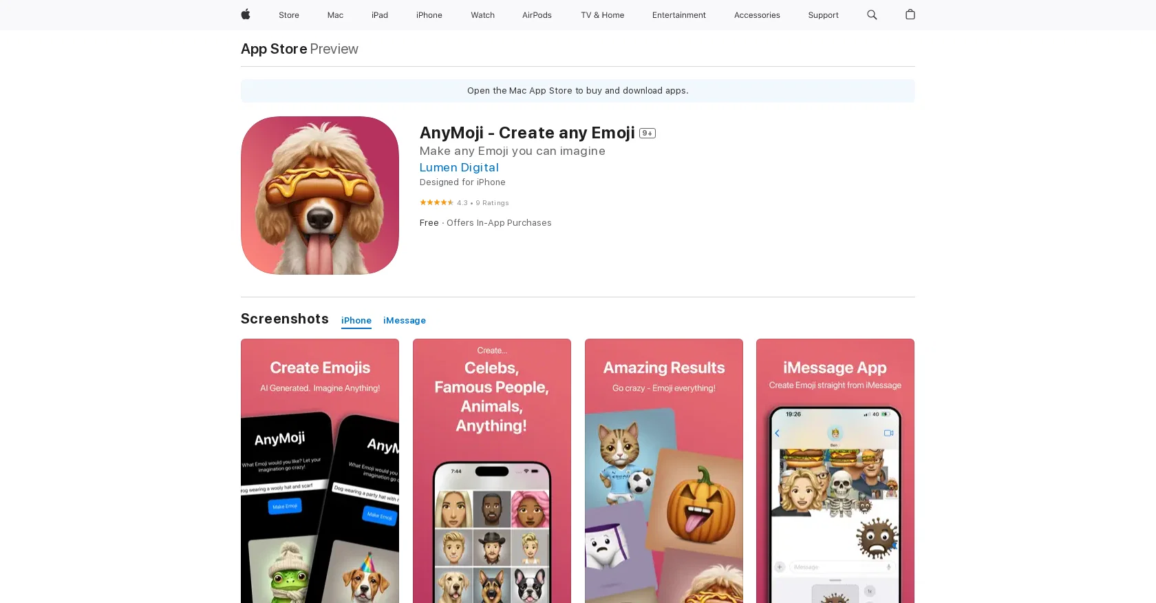 AnyMoji screenshot