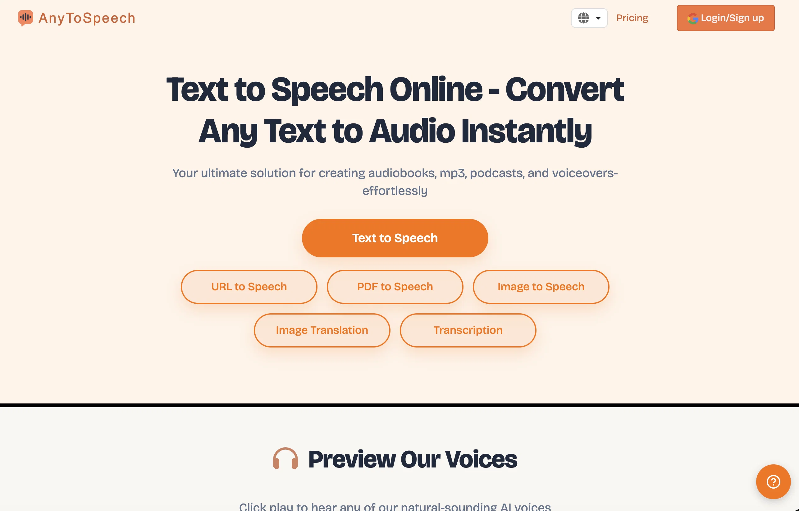 AnyToSpeech screenshot
