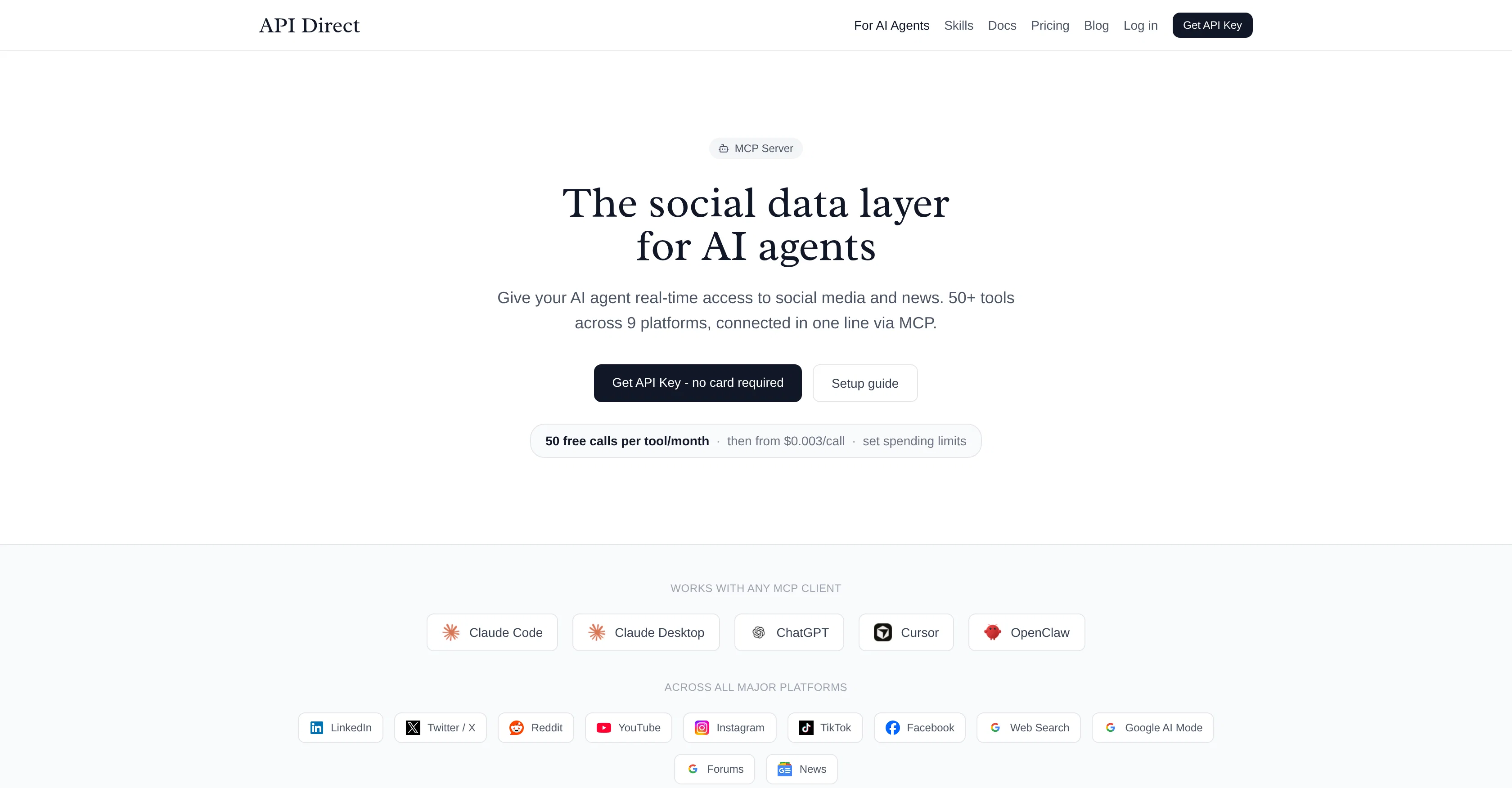 API Direct screenshot