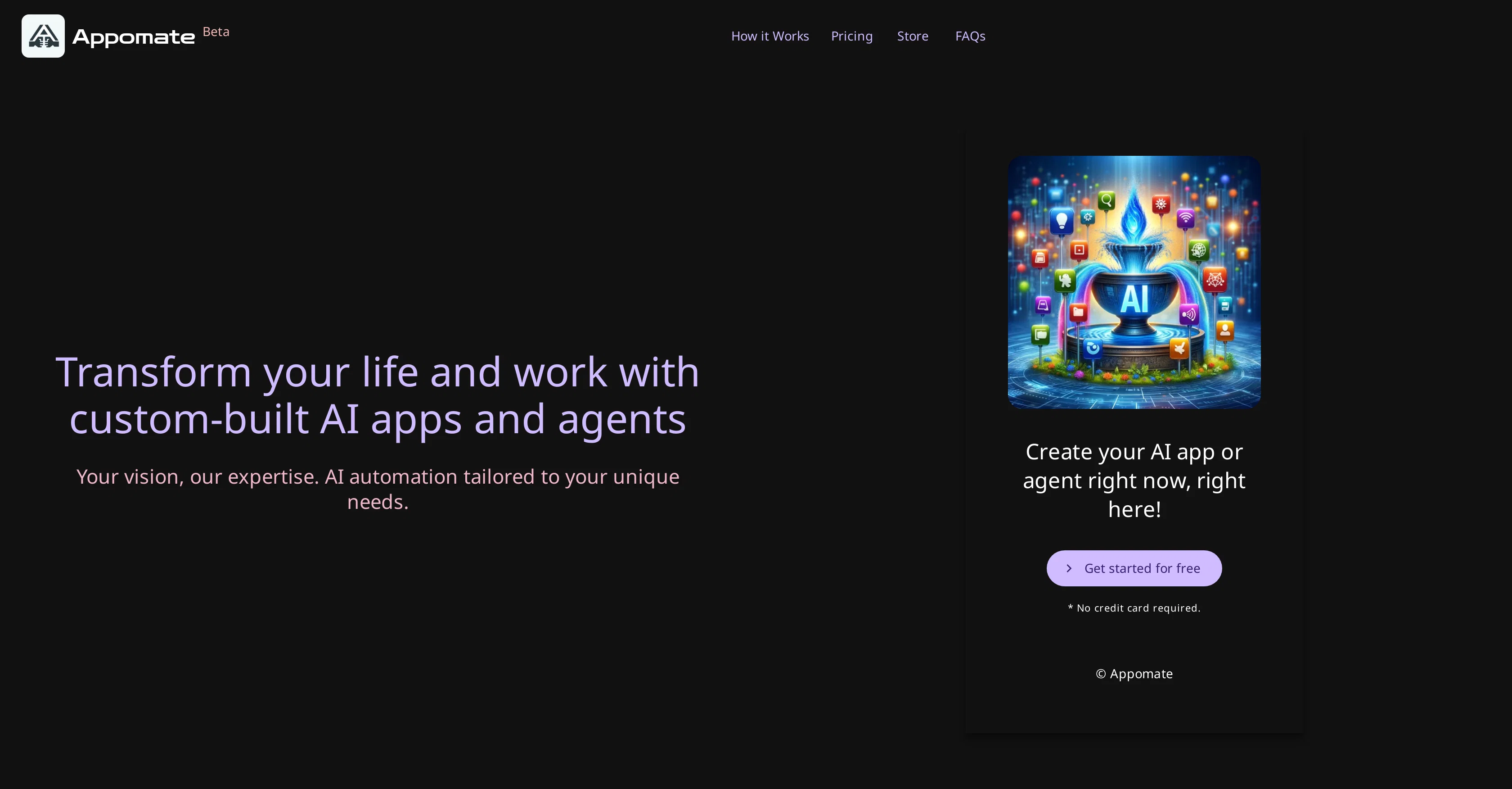 Appomate screenshot