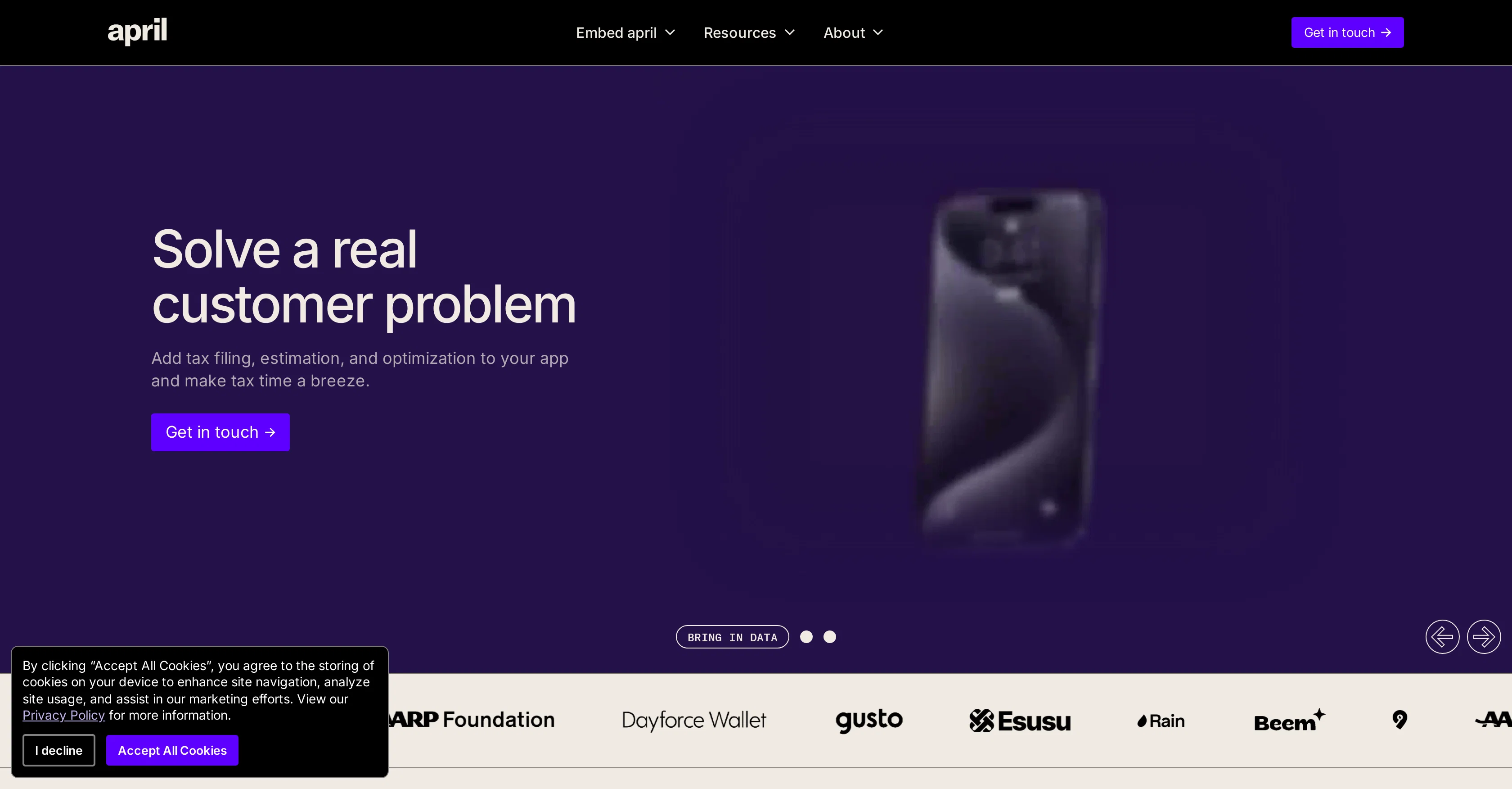 April screenshot