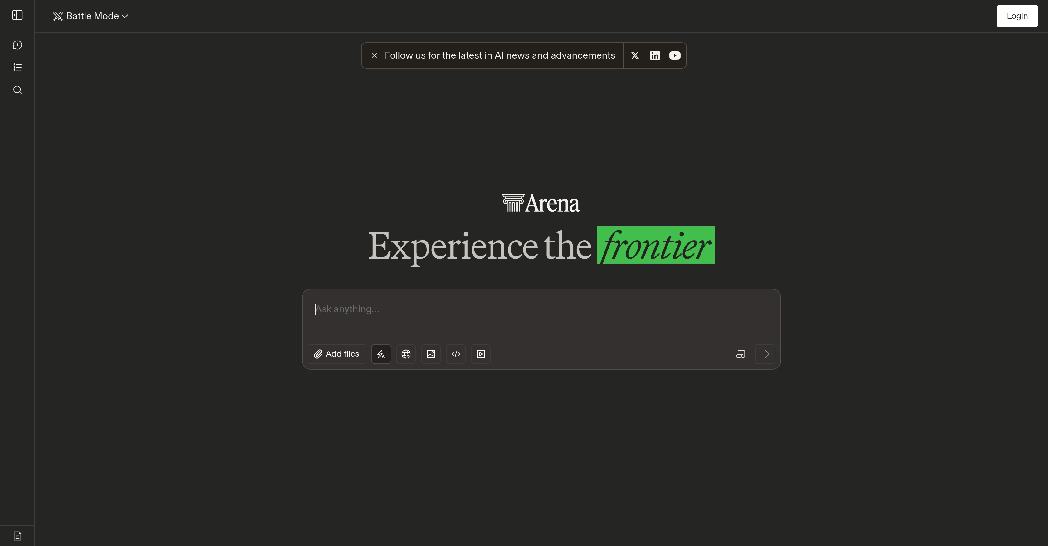 Arena AI screenshot