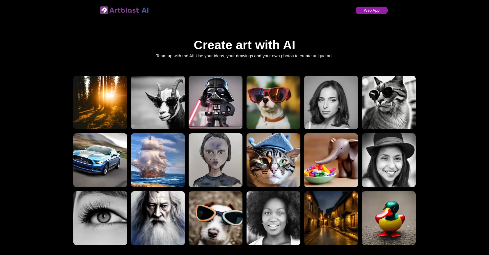 ArtblastAI screenshot