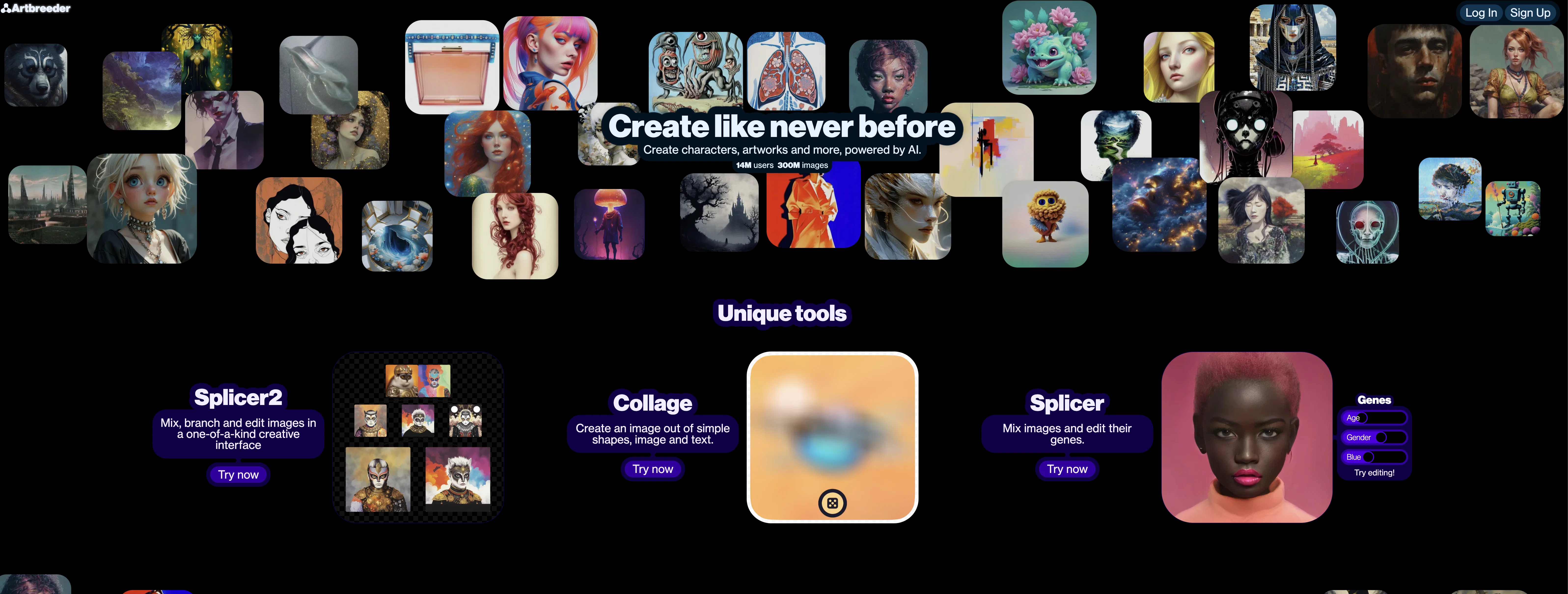 Artbreeder screenshot