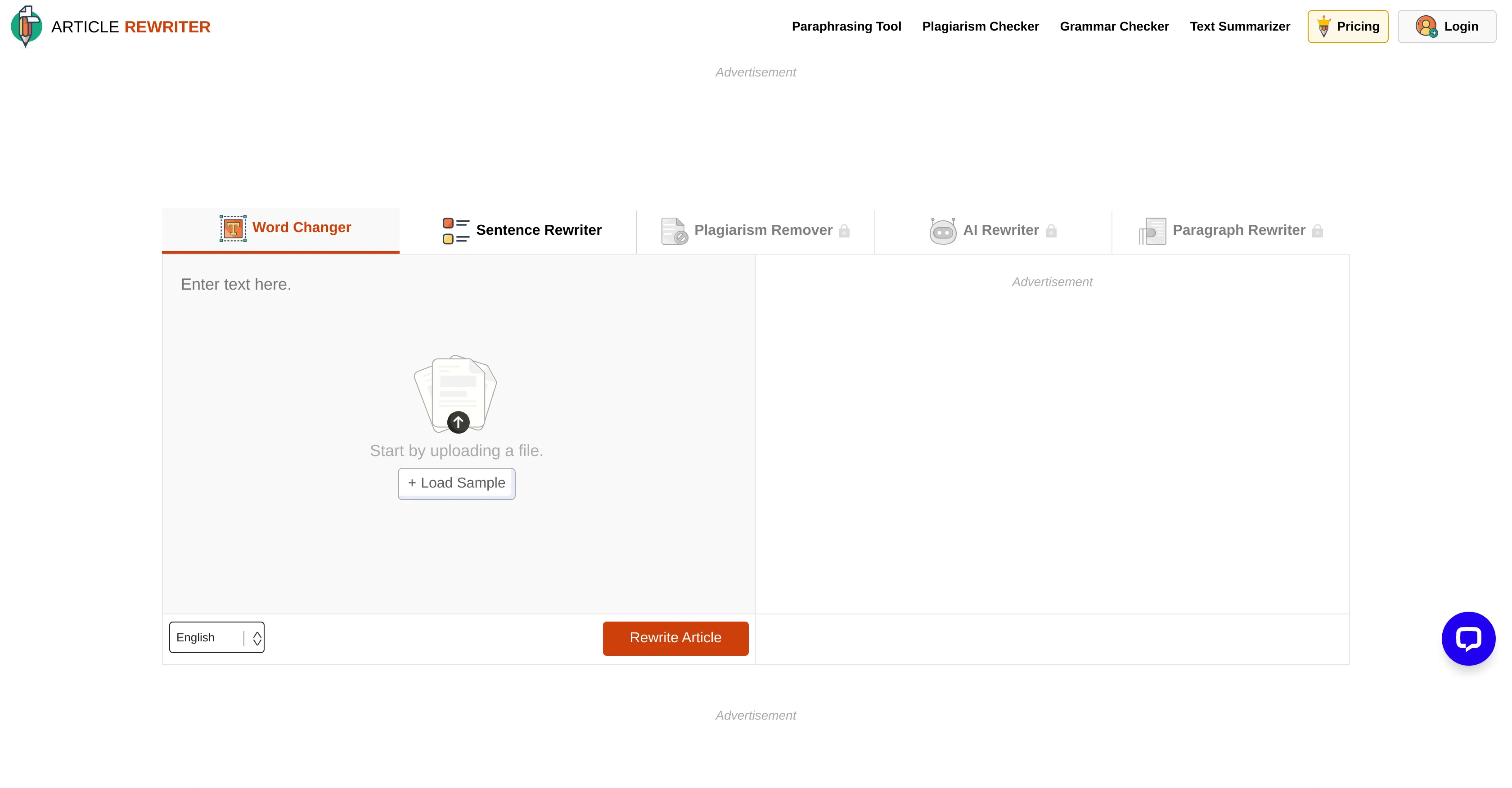 ArticleRewriter screenshot
