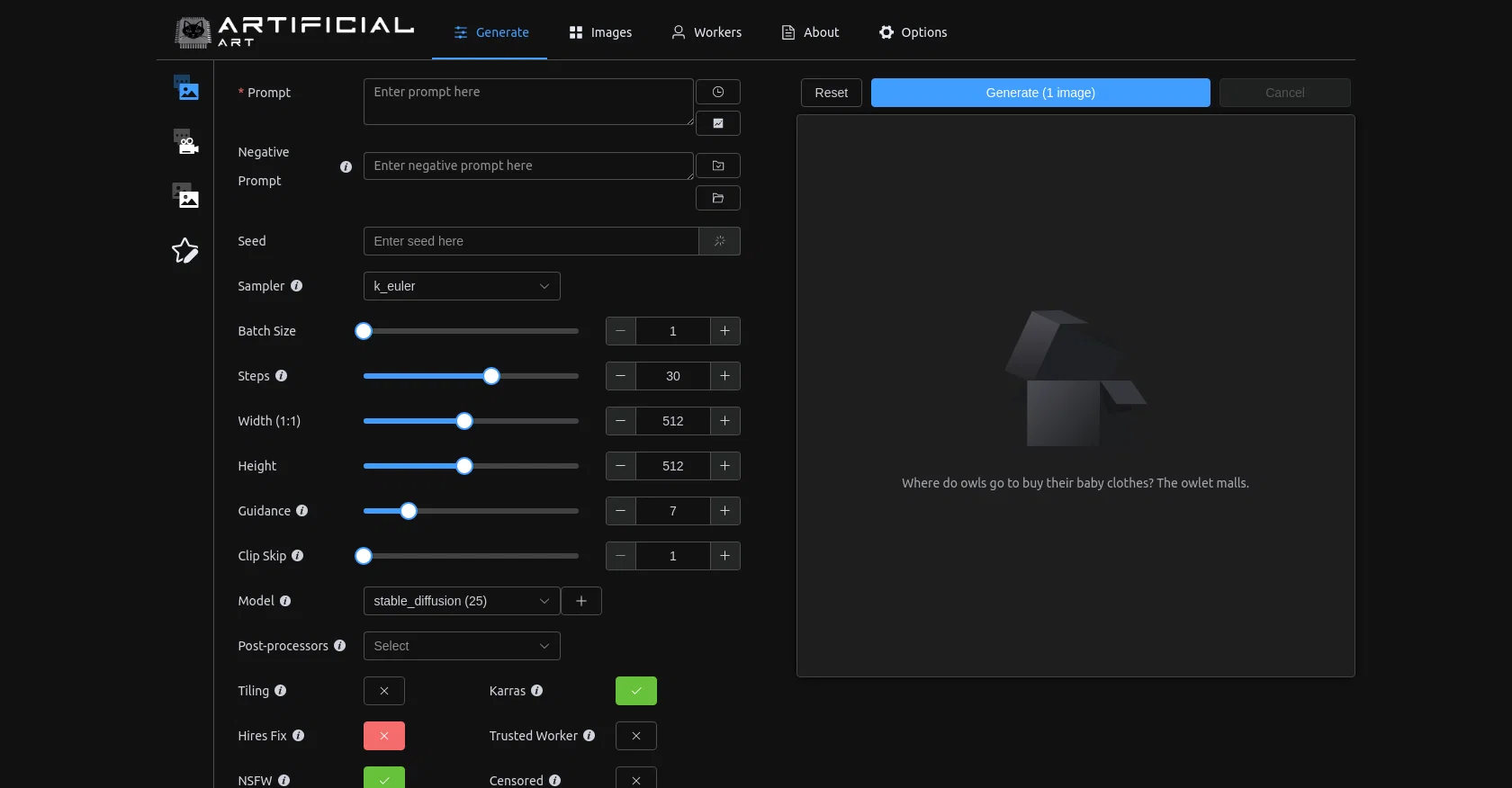 Artificial Art screenshot