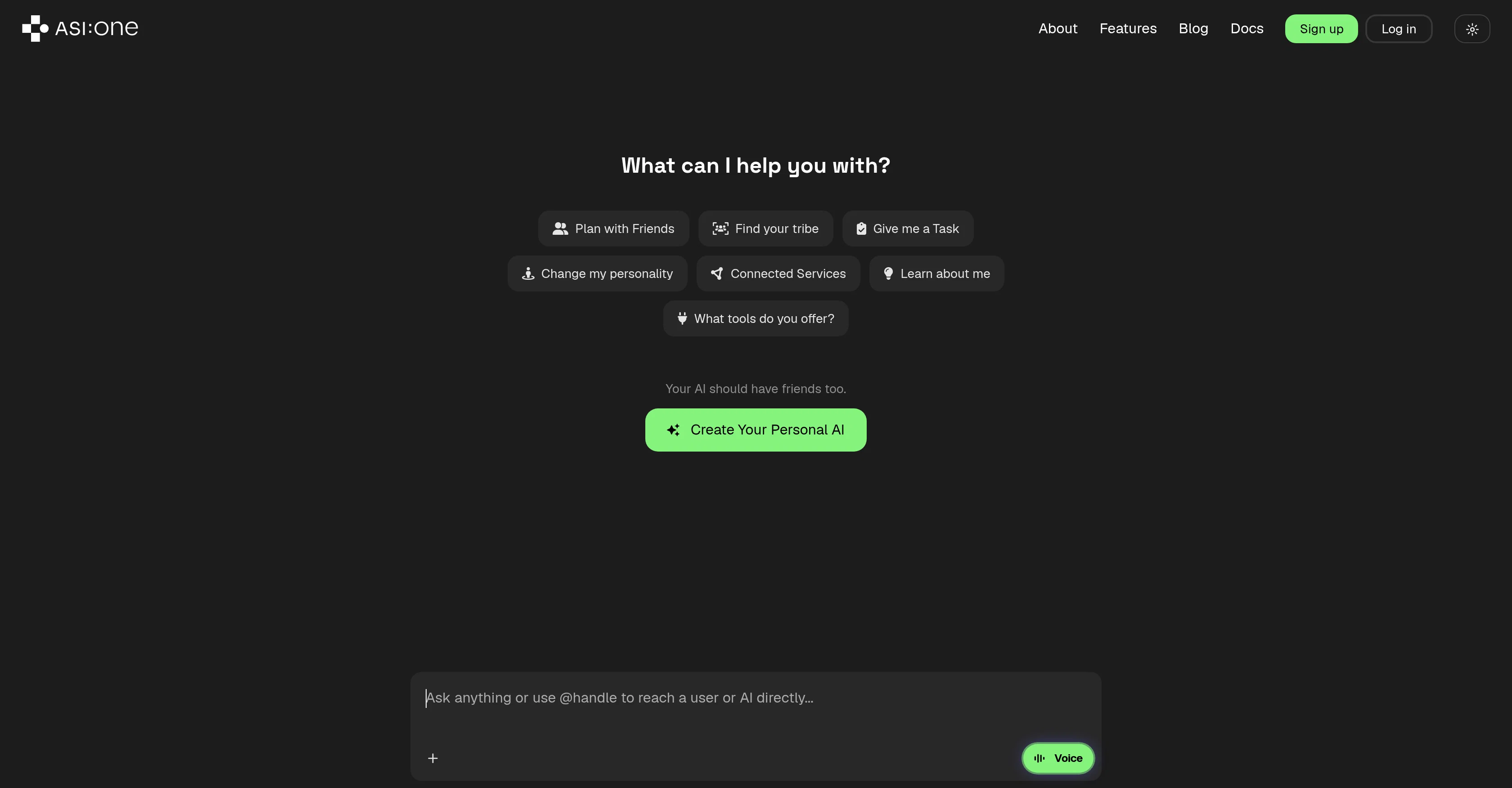 ASI One screenshot