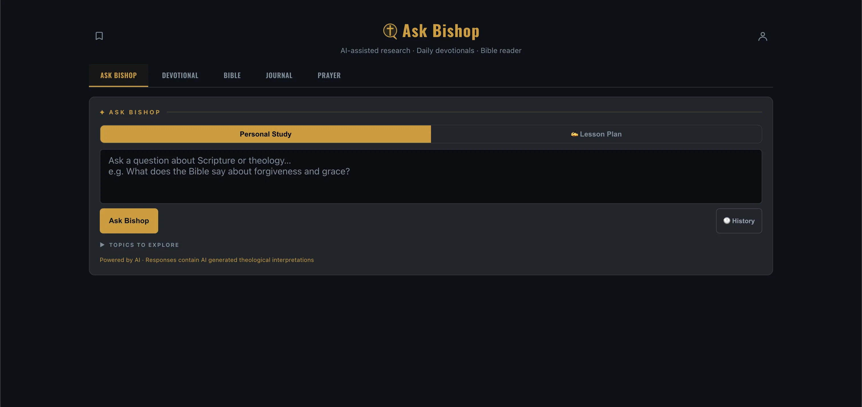 Ask Bishop screenshot