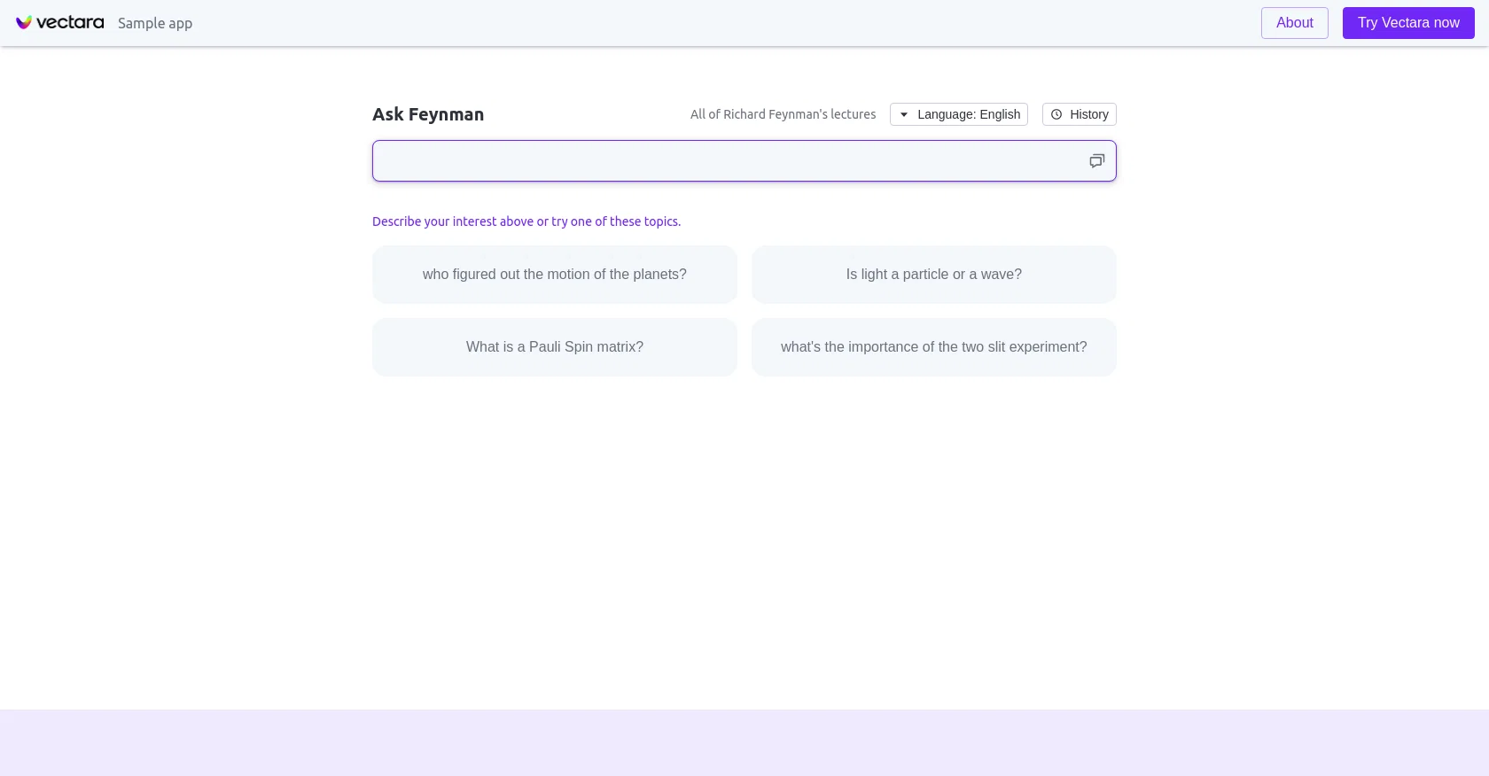 Ask Feynman screenshot