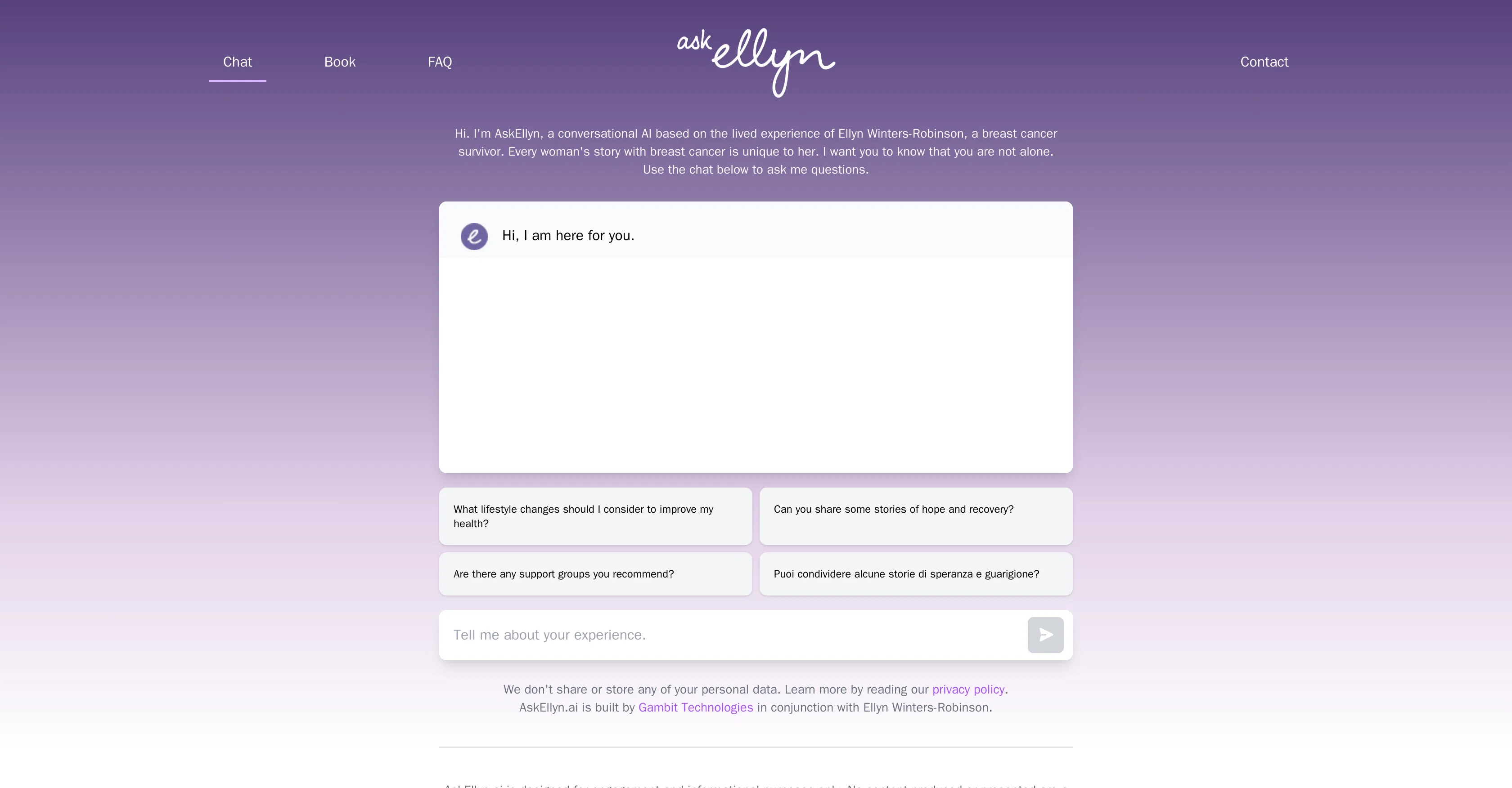 AskEllyn screenshot