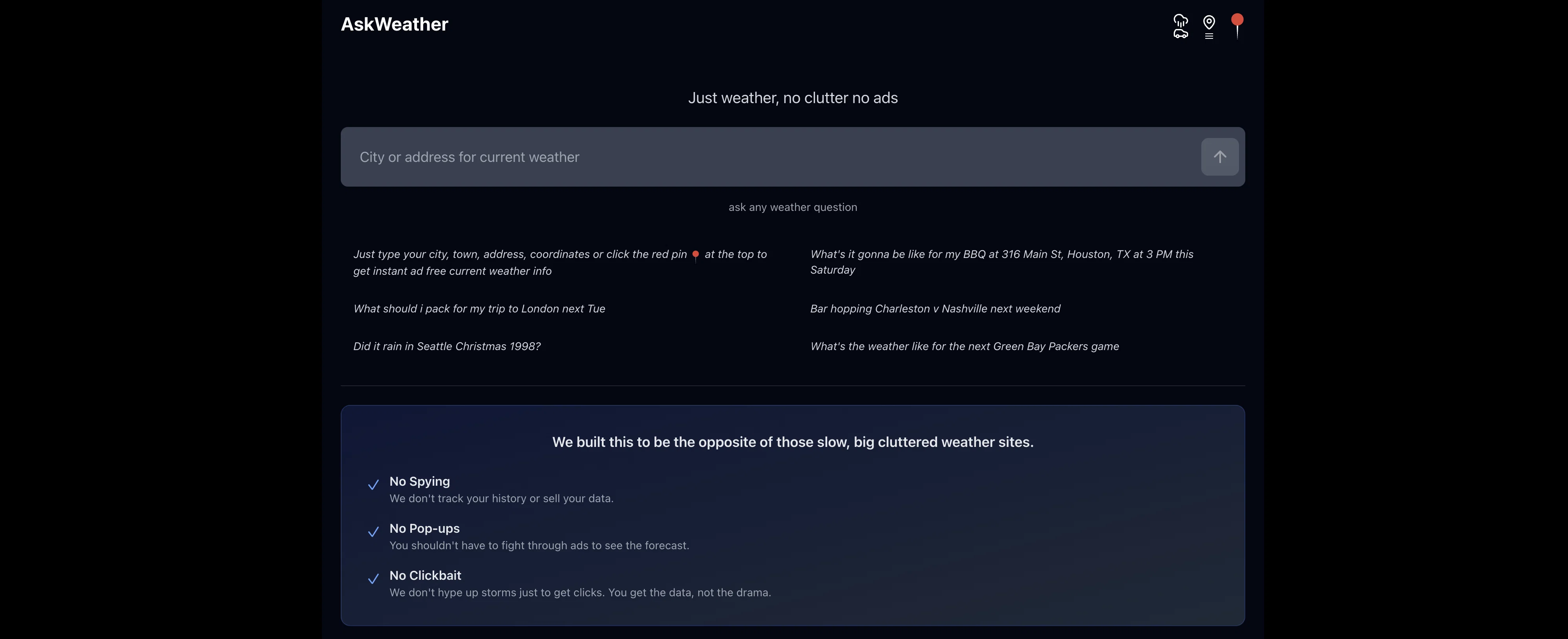 AskWeather.ai screenshot