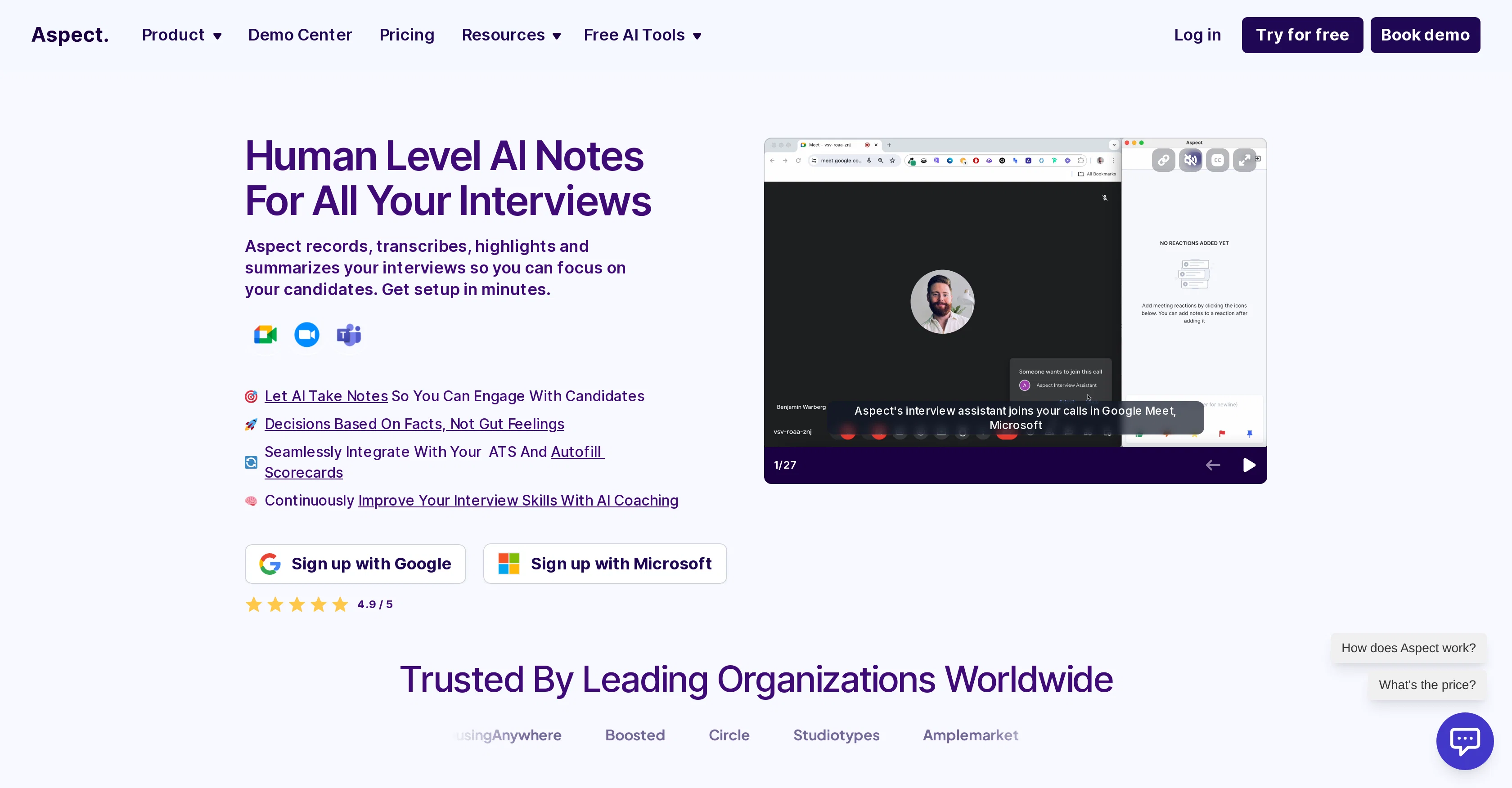 Aspect screenshot