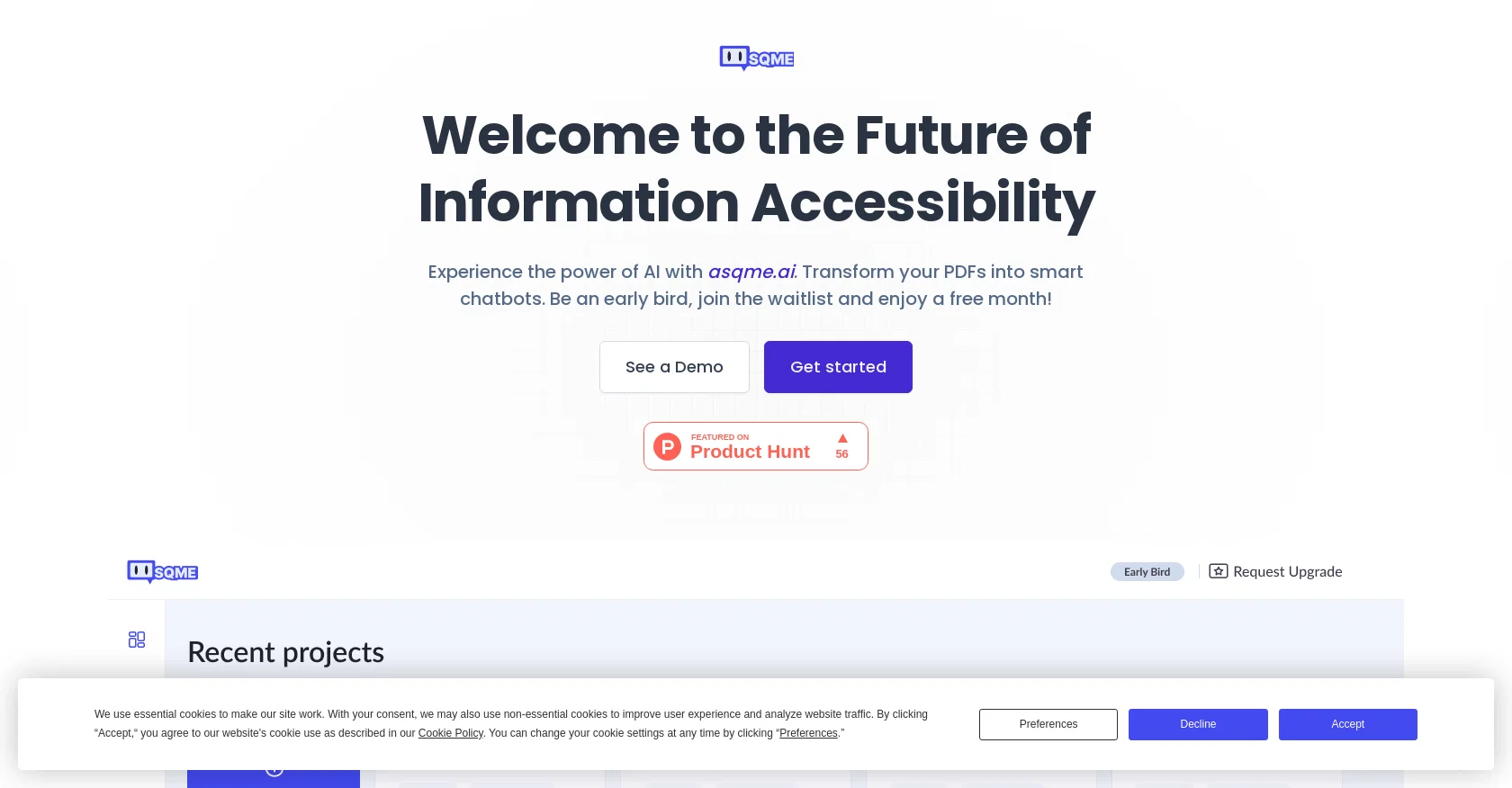 Asqme screenshot