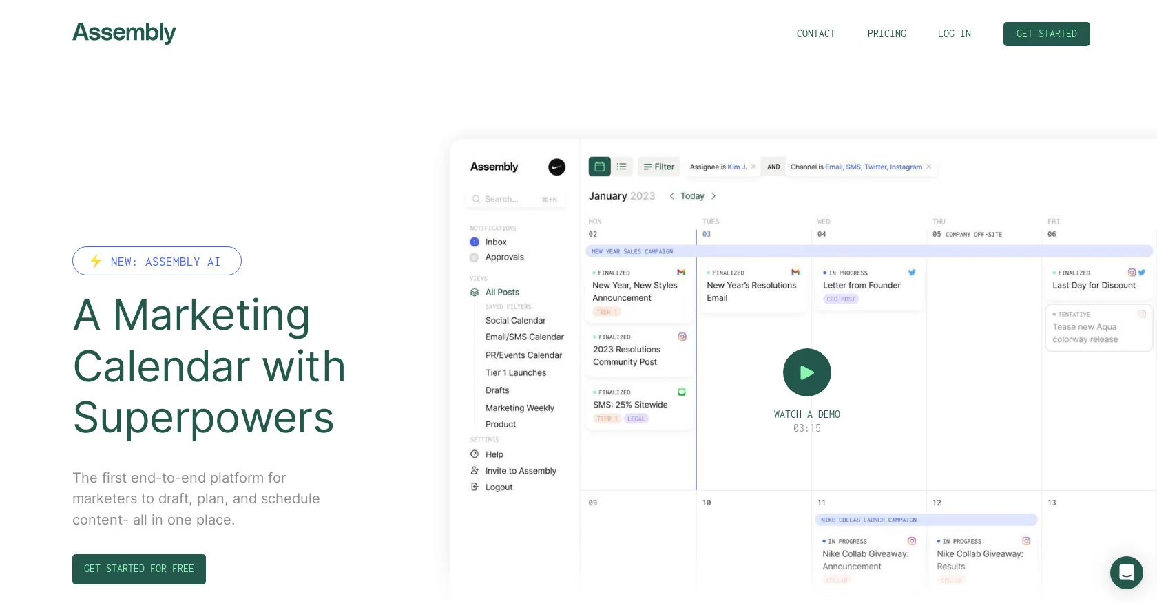 Assembly.marketing screenshot