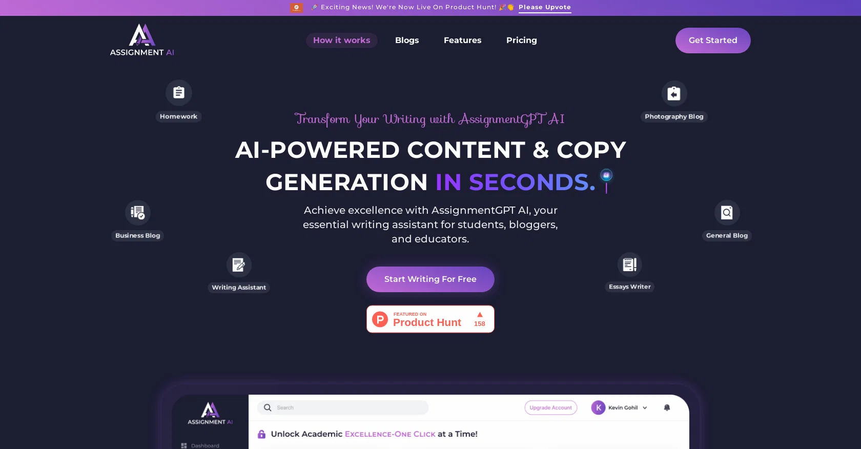 AssignmentGPT screenshot