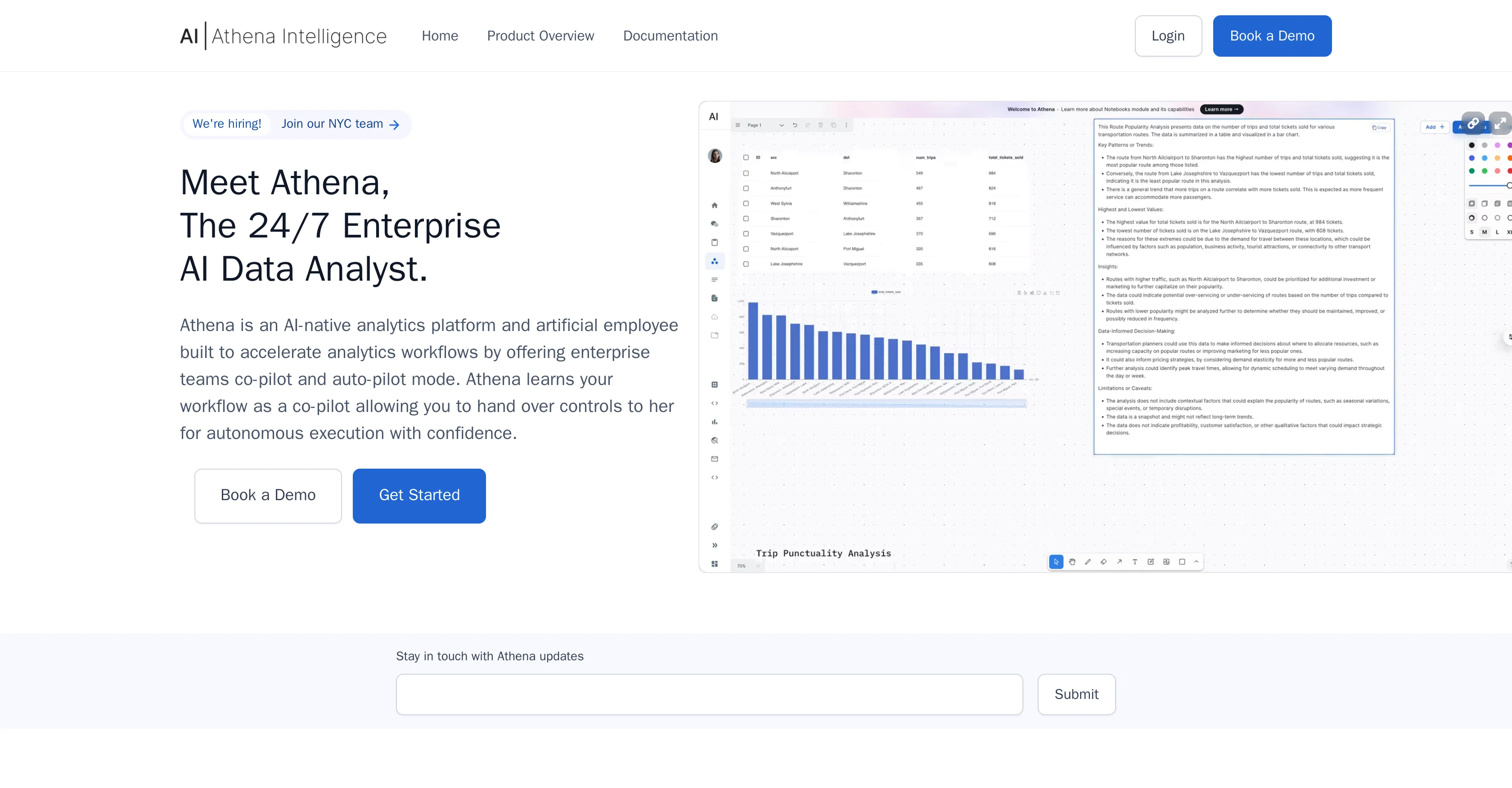 Athena Intelligence screenshot