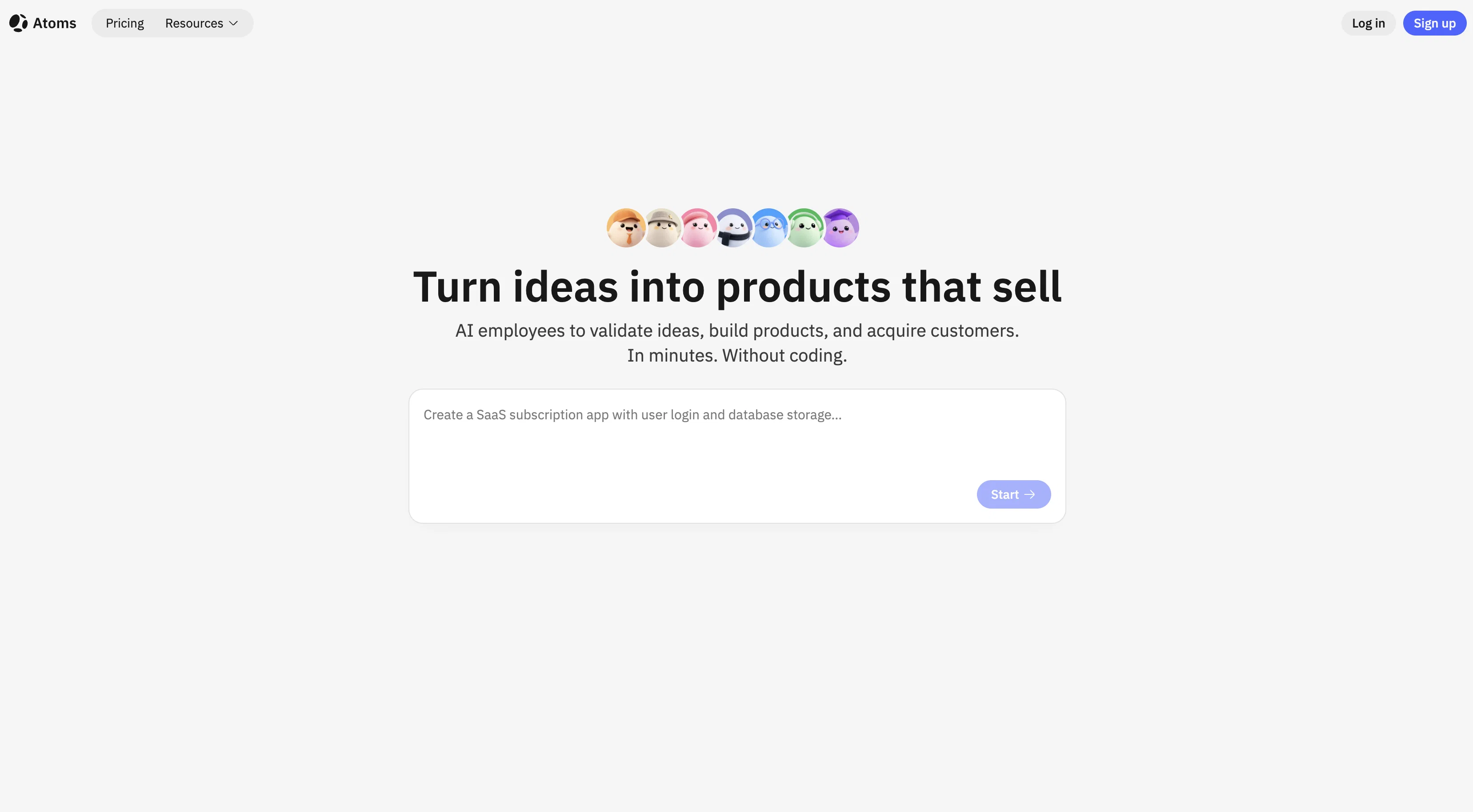 Atoms screenshot