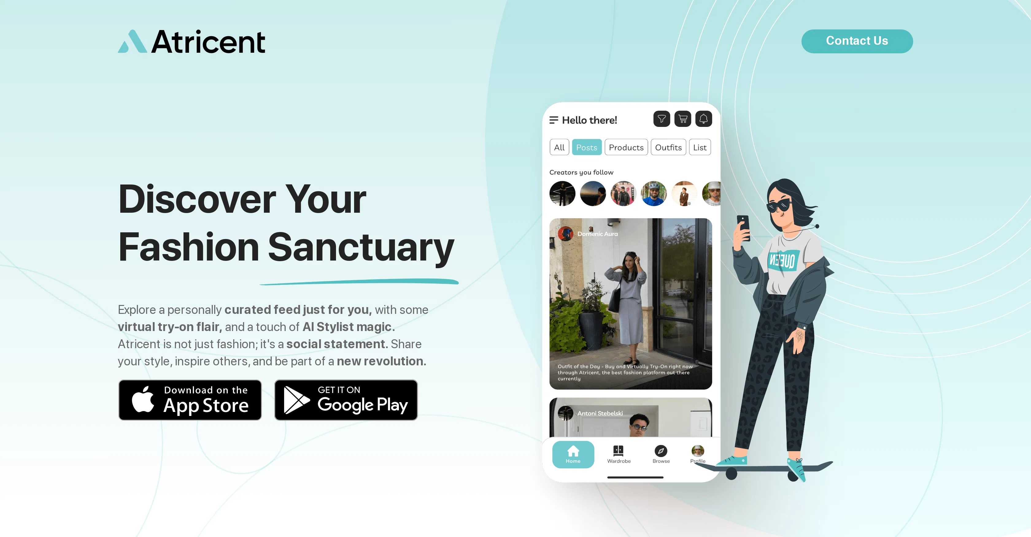 Atricent screenshot