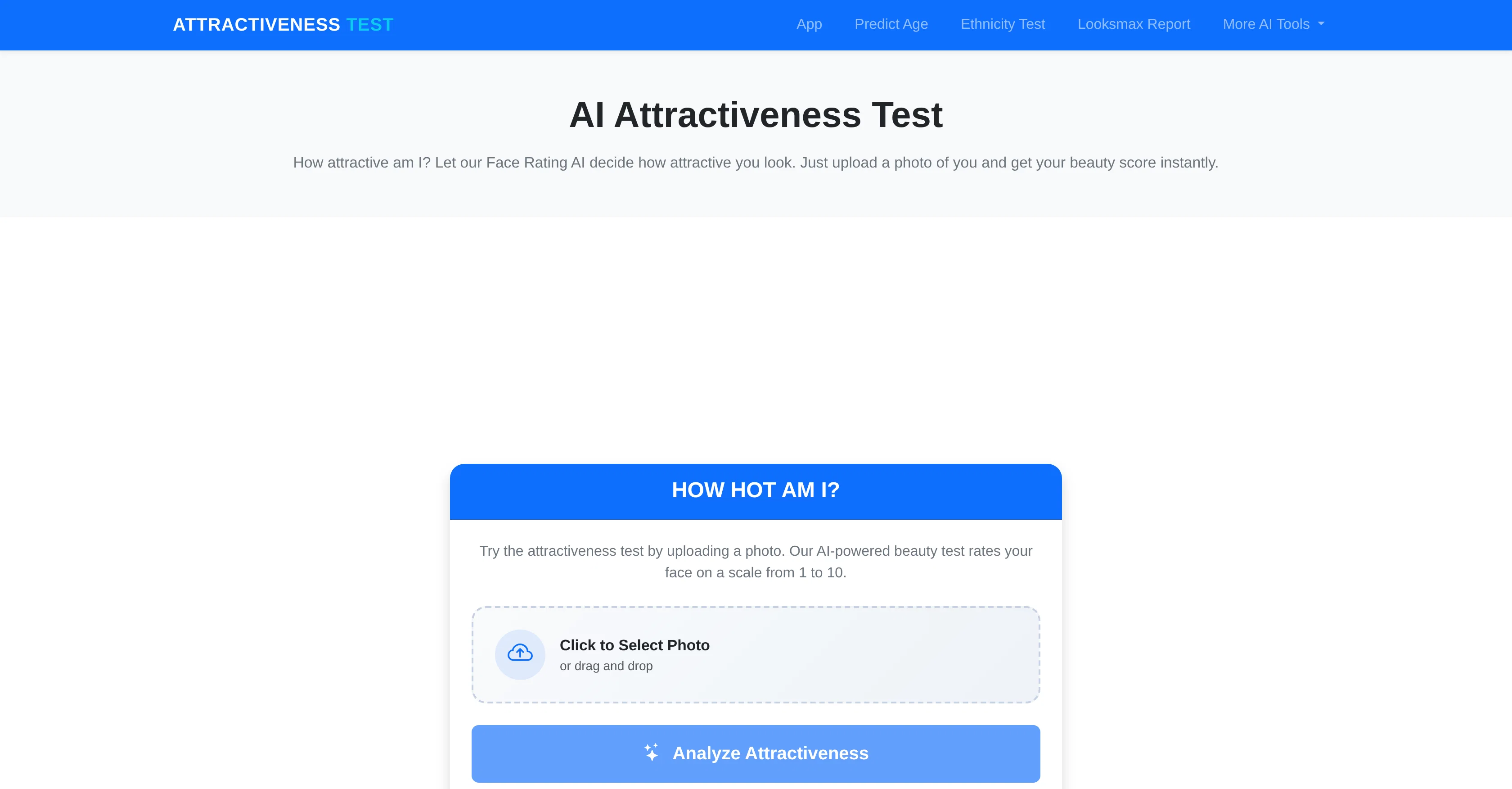 Attractiveness Test screenshot