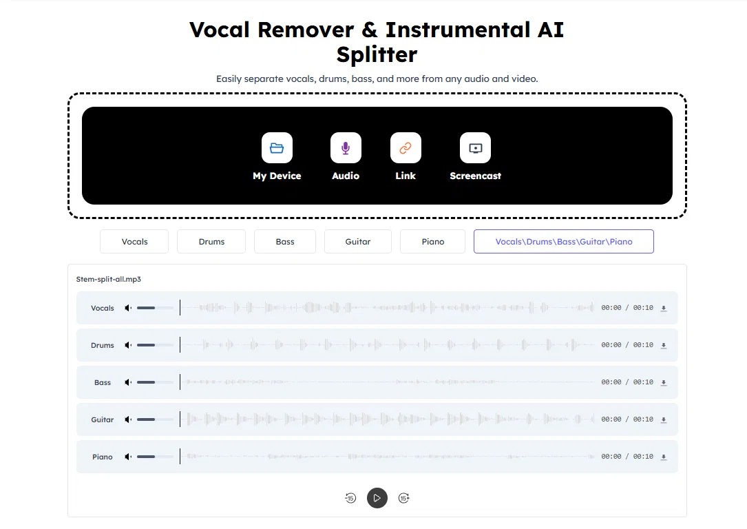 Audiocleaner | Vocal Remover Free screenshot