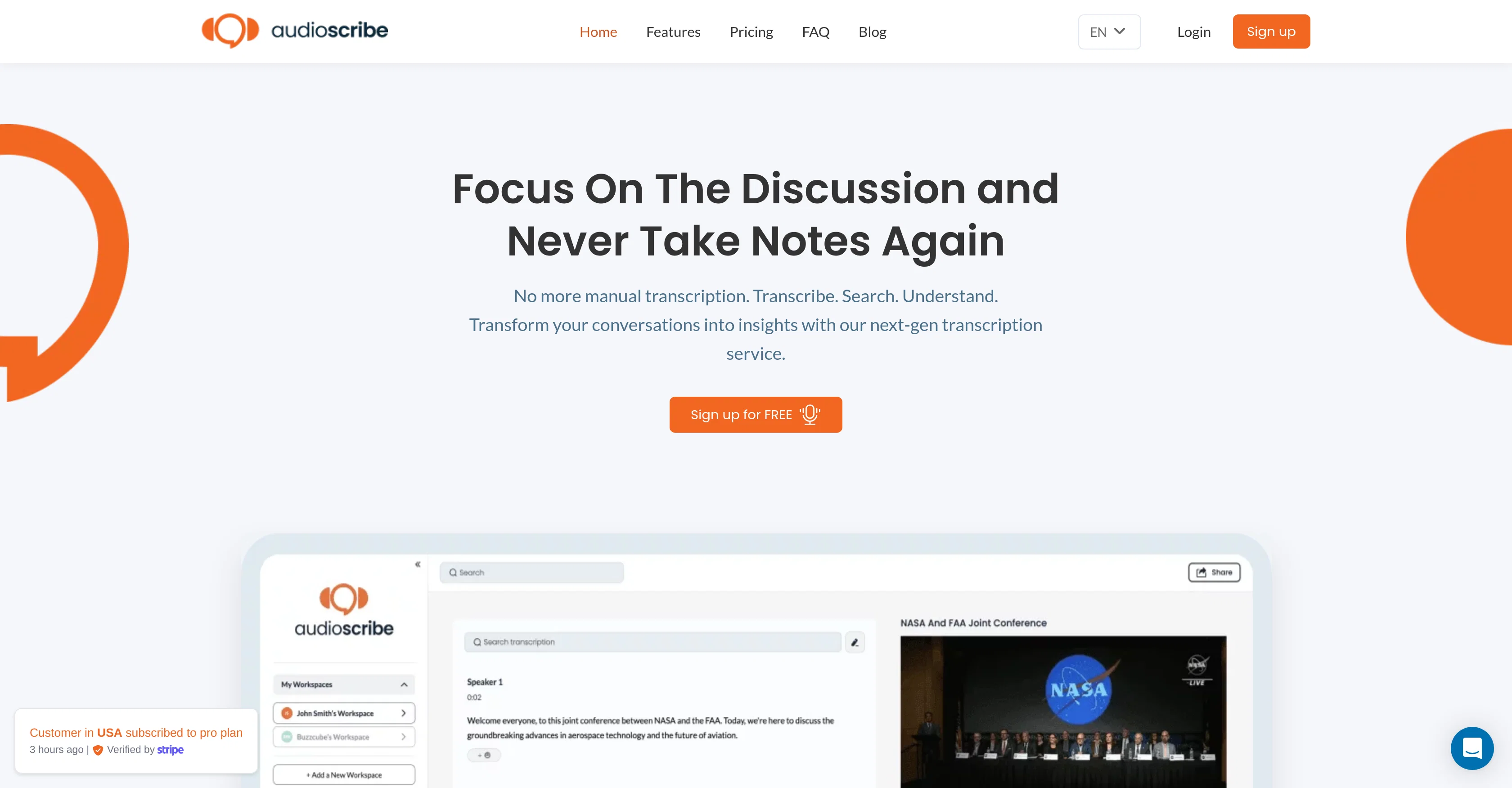 AudioScribe screenshot