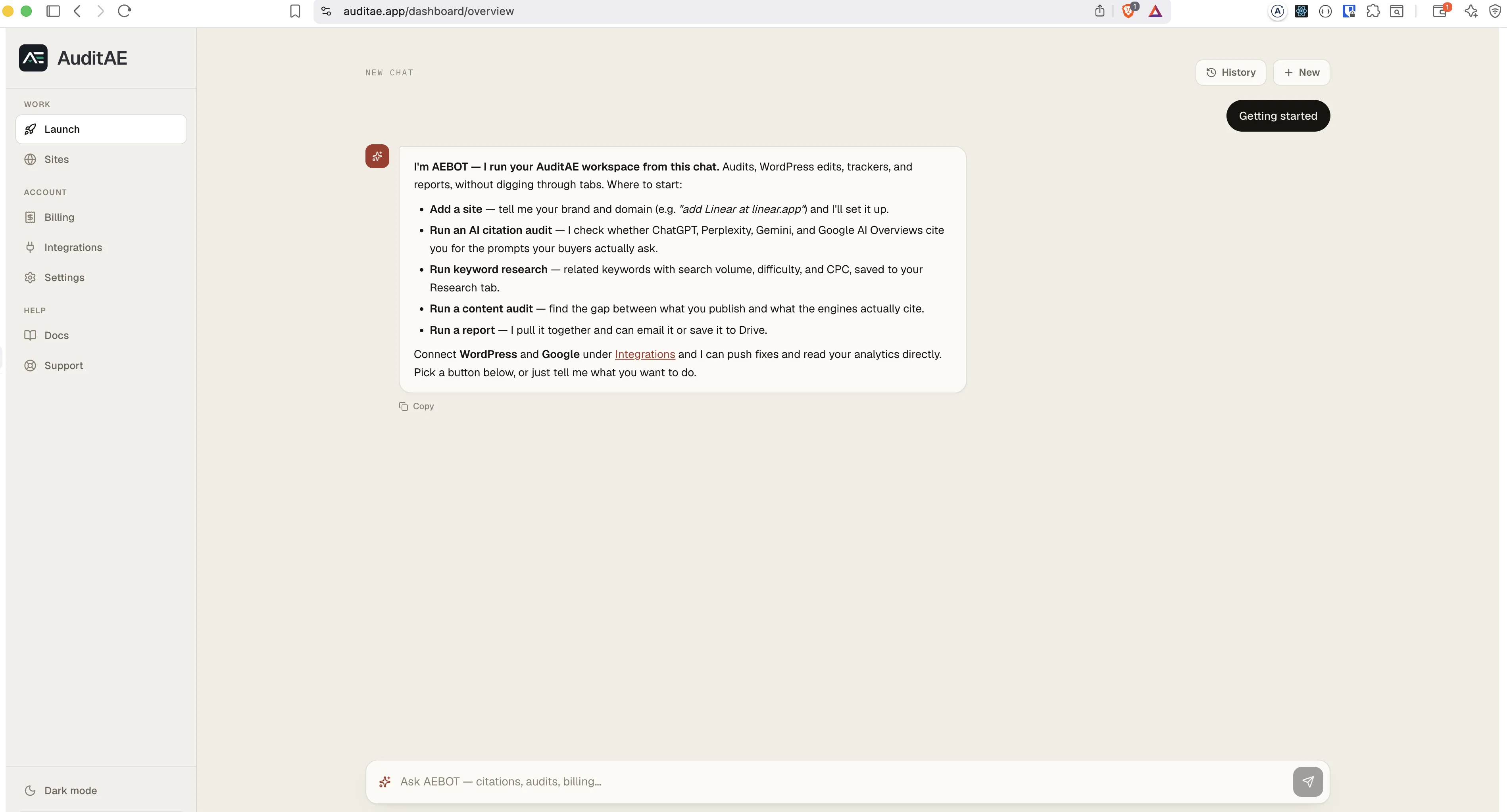 AuditAEv2.0 screenshot
