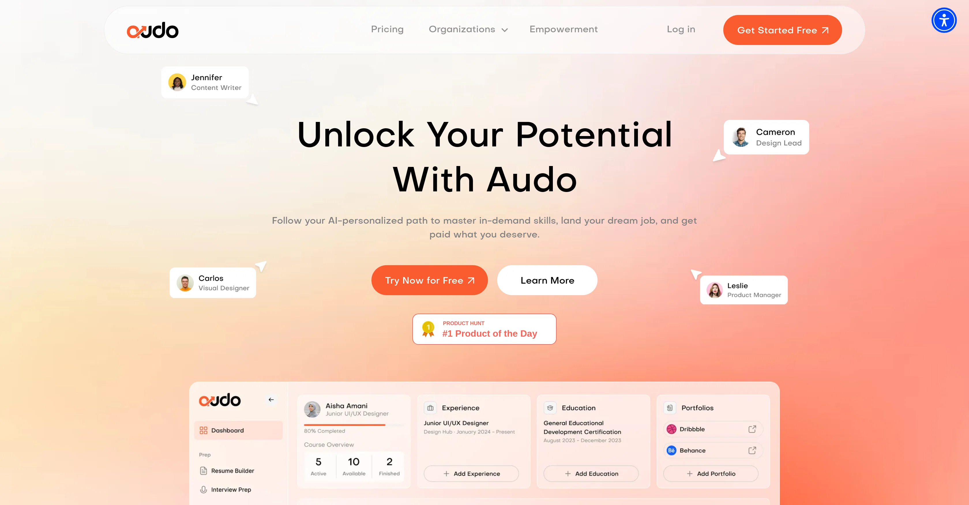 Audo screenshot