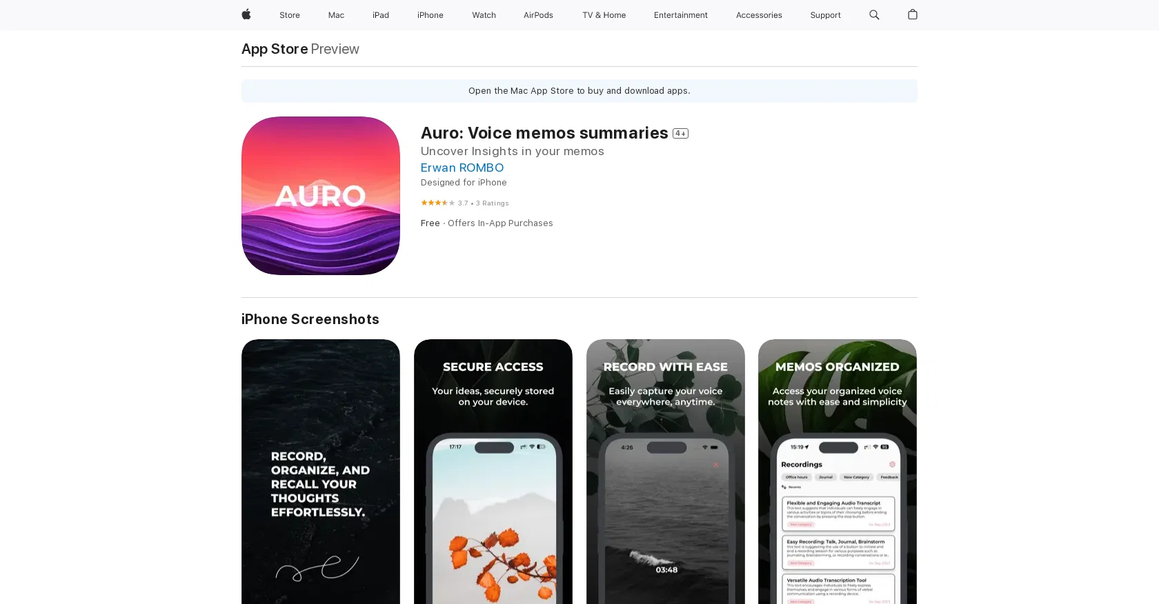 Auro screenshot