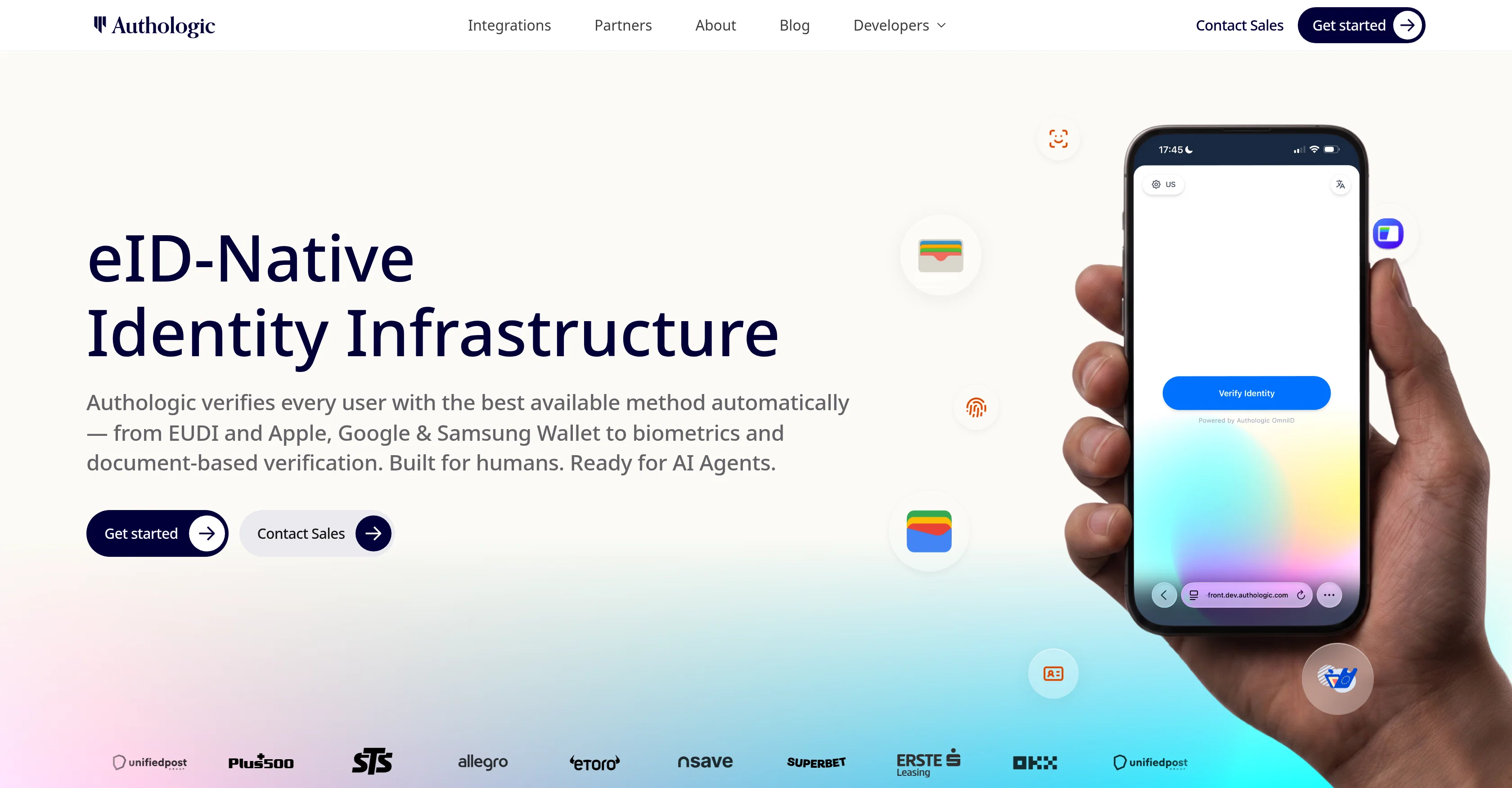 Authologic screenshot